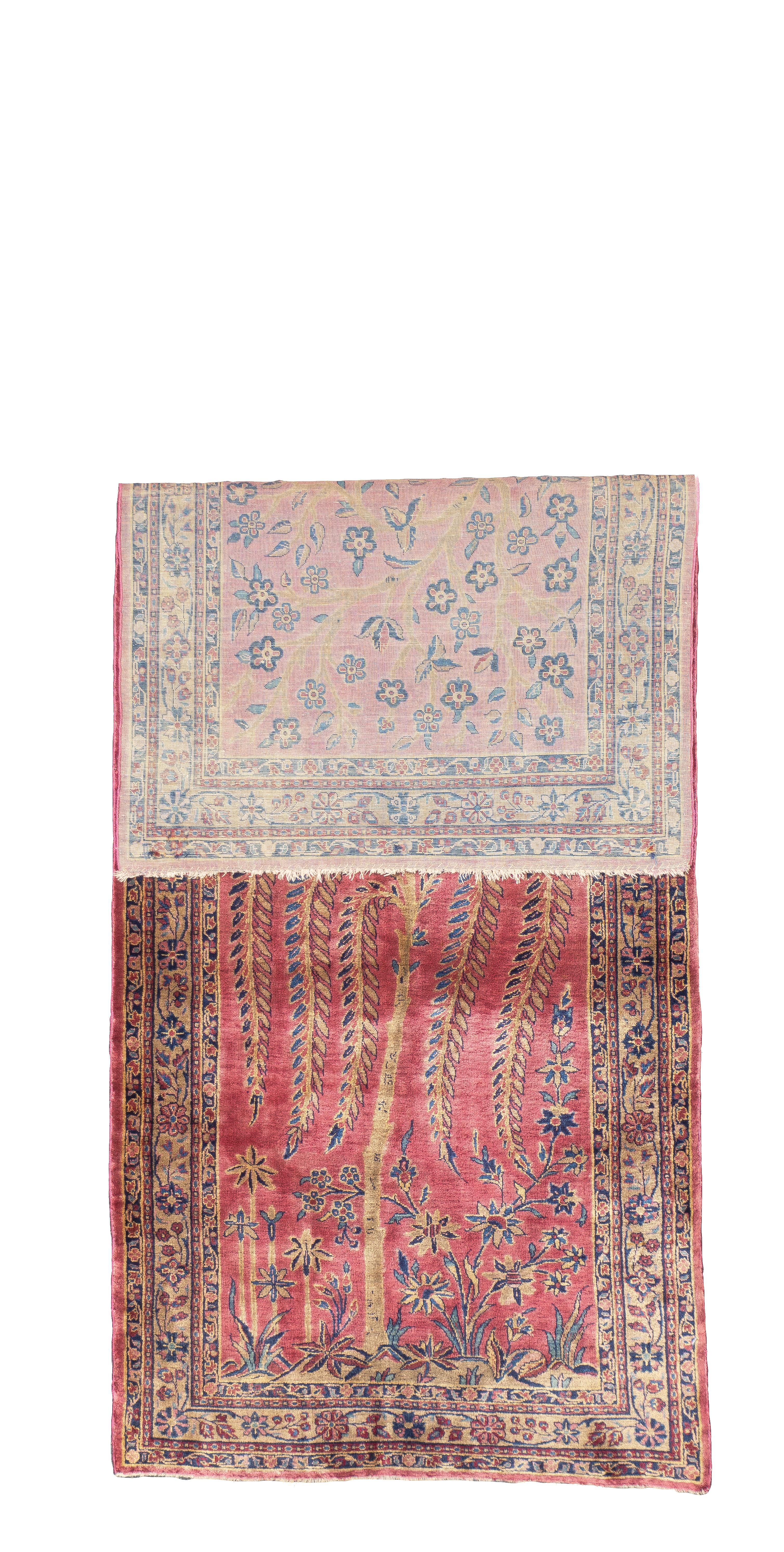 Antique Persian Kashan Rug 2’1” x 5’0