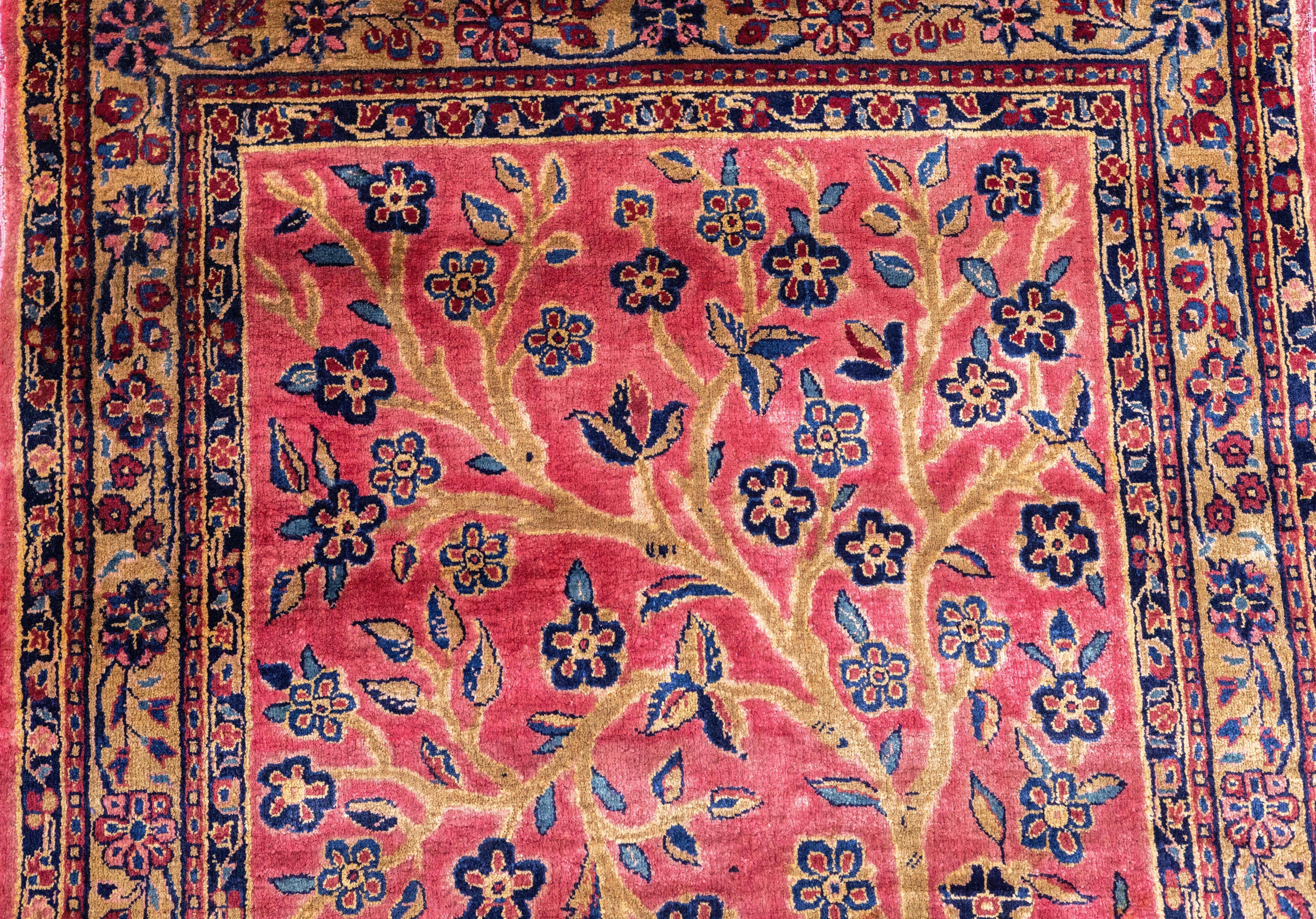 Antique Persian Kashan Rug 2’1” x 5’0
