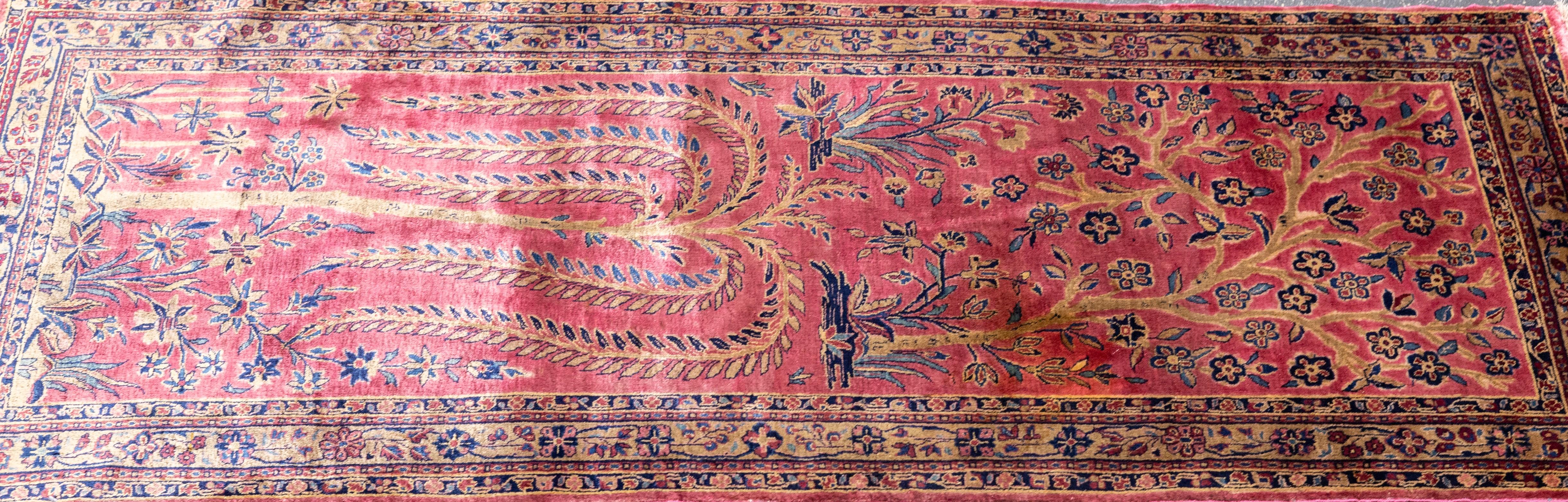 Antique Persian Kashan Rug 2’1” x 5’0