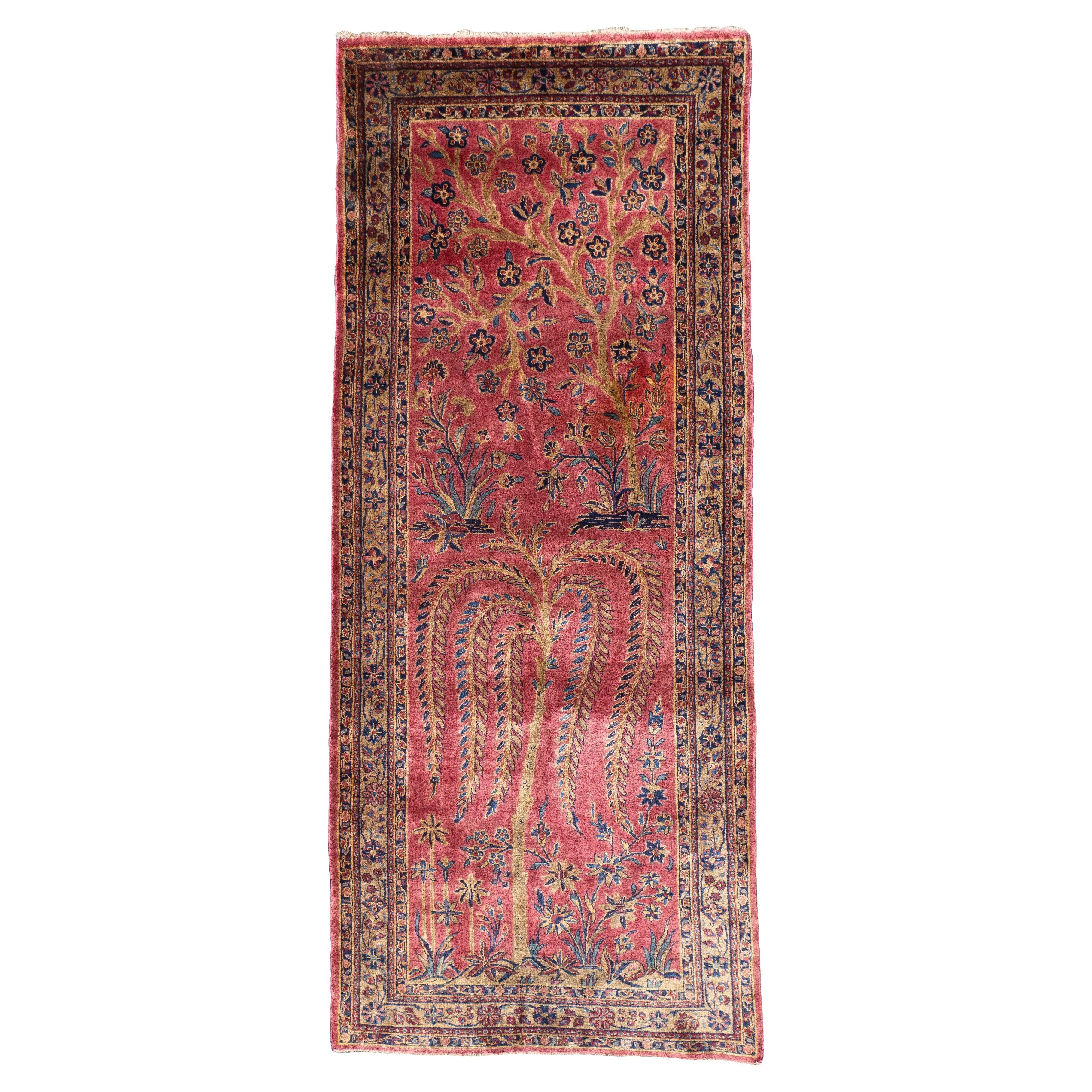 Antique Persian Kashan Rug 2’1” x 5’0"
