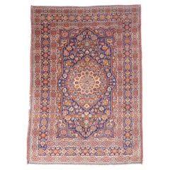 Tappeto antico persiano Kashan 4'0" x 5'9''