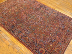 Antique Persian Kashan Rug