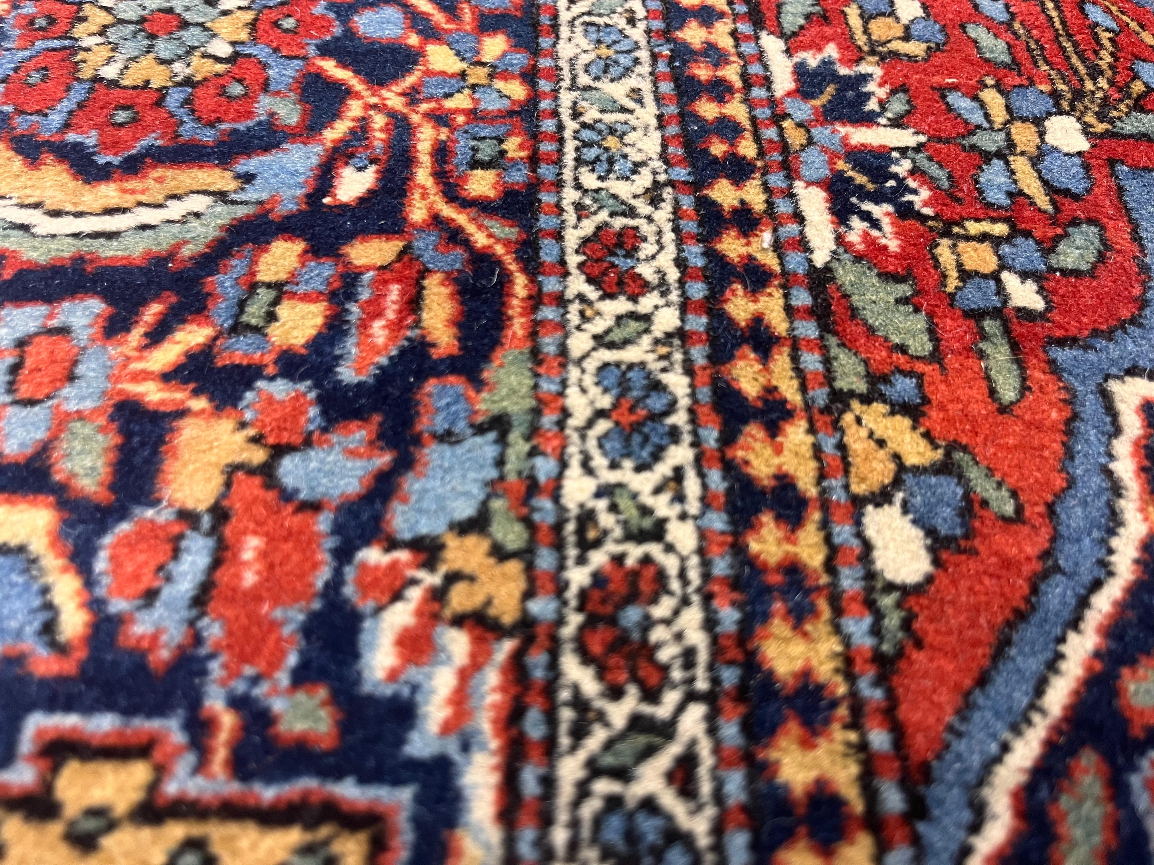 Persiano Tappeto antico persiano Kashan 4'4