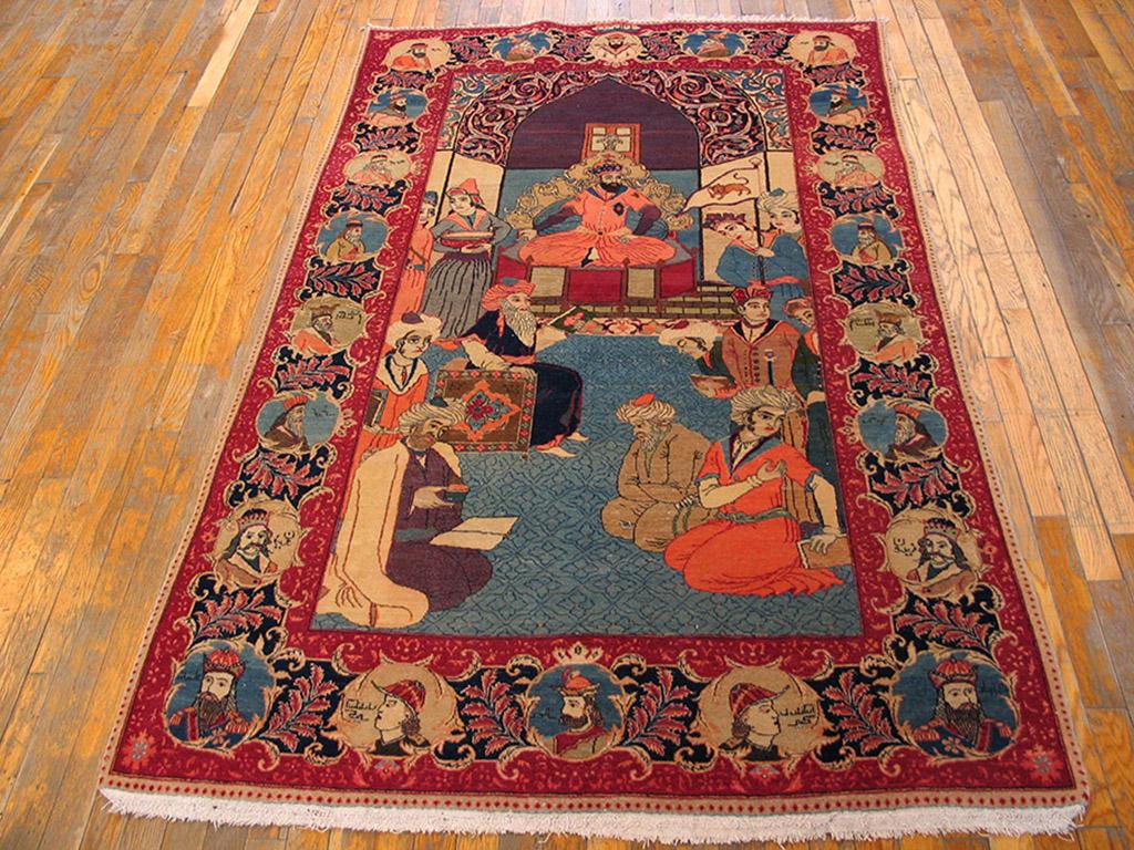 Tappeto Kashan pittorico persiano 