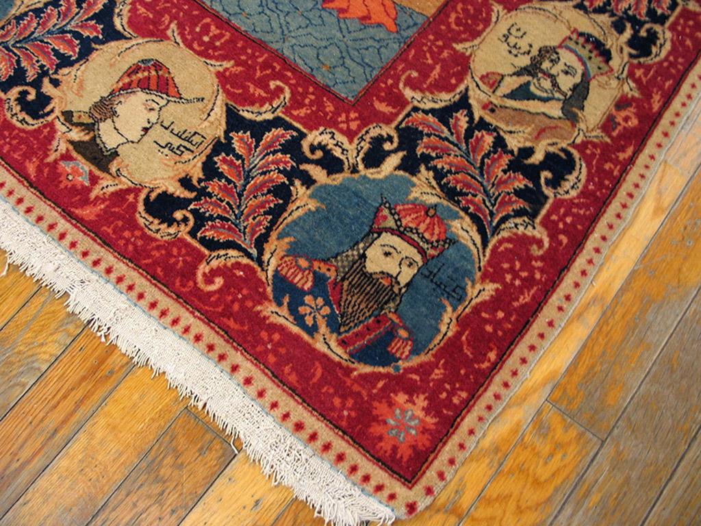Persiano Tappeto Kashan pittorico persiano 