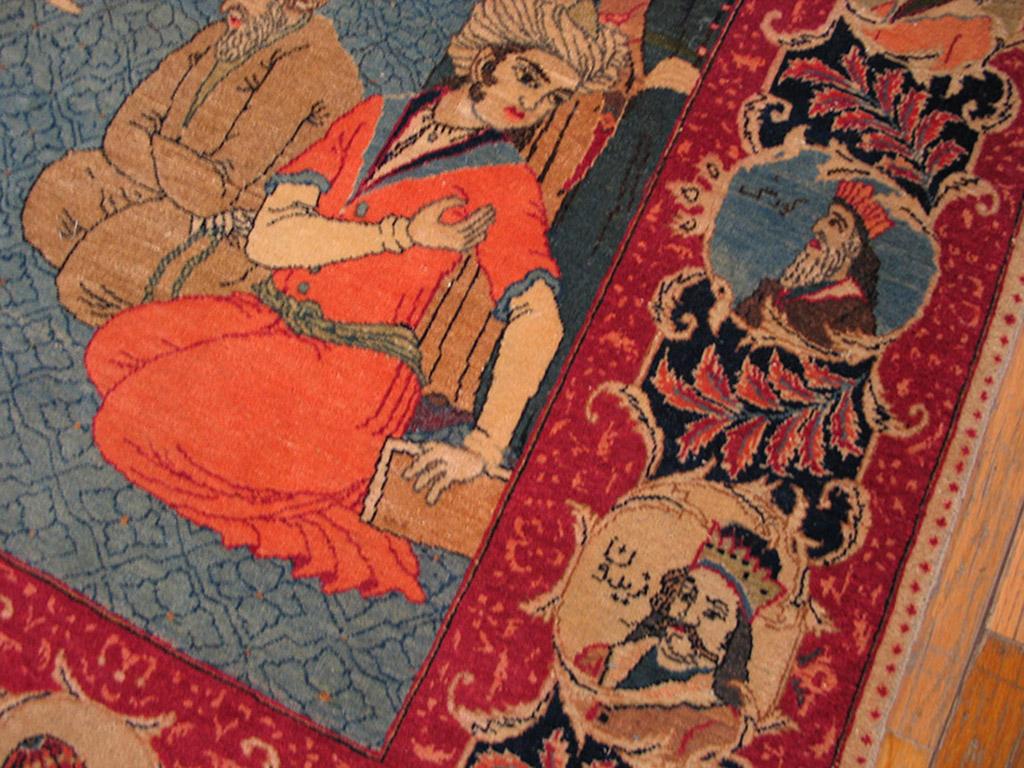 Tappeto Kashan pittorico persiano 