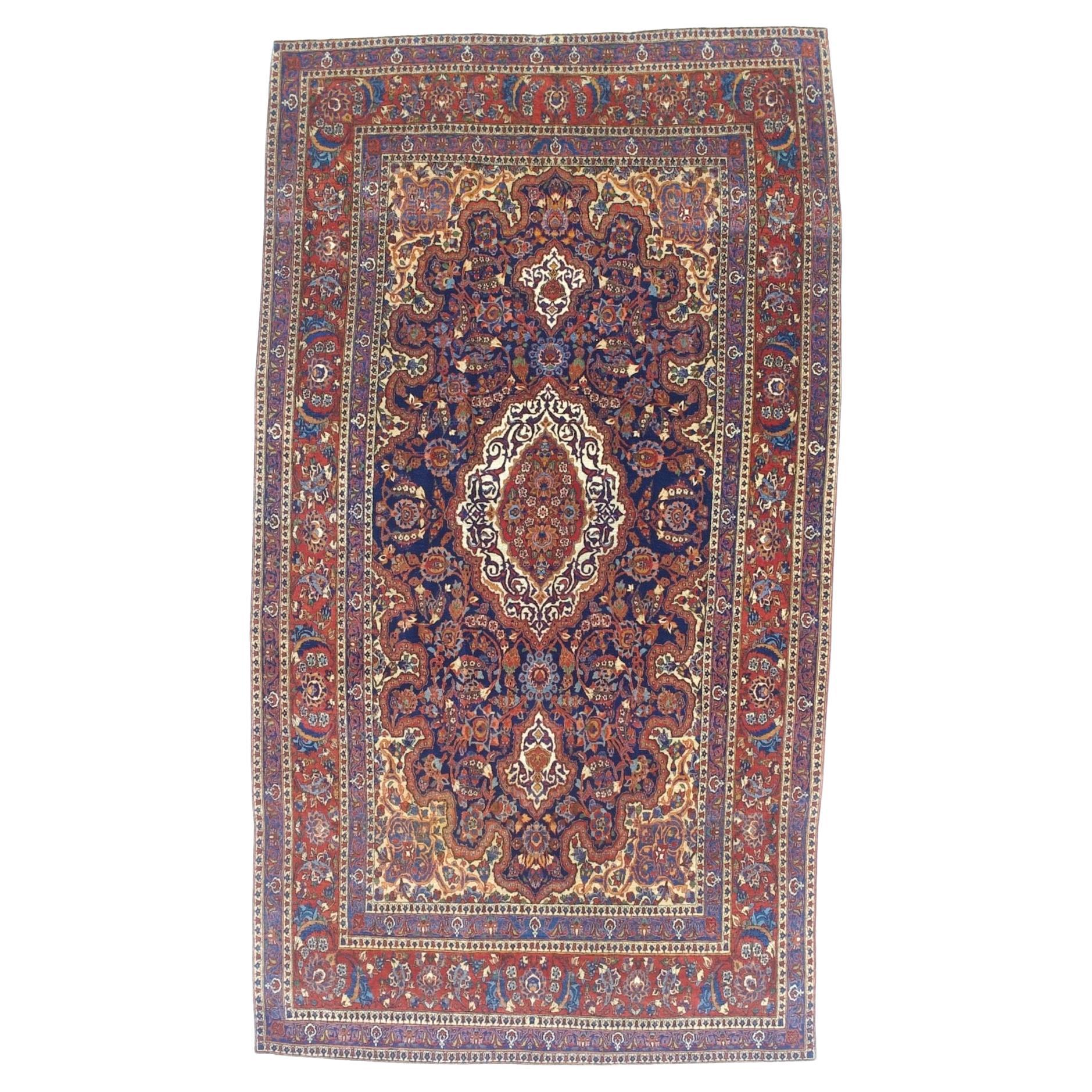 Antique Persian Kashan Rug 5’0" x 9’0"