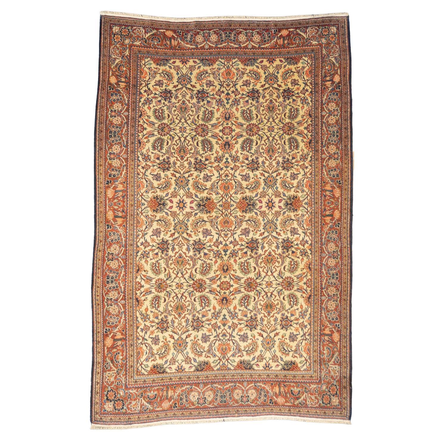 Antique Persian Kashan Rug 6'9" x 9'3''