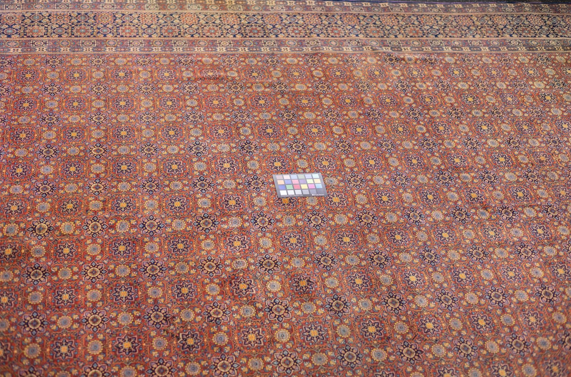 Laine Tapis persan antique Kashan 7'10