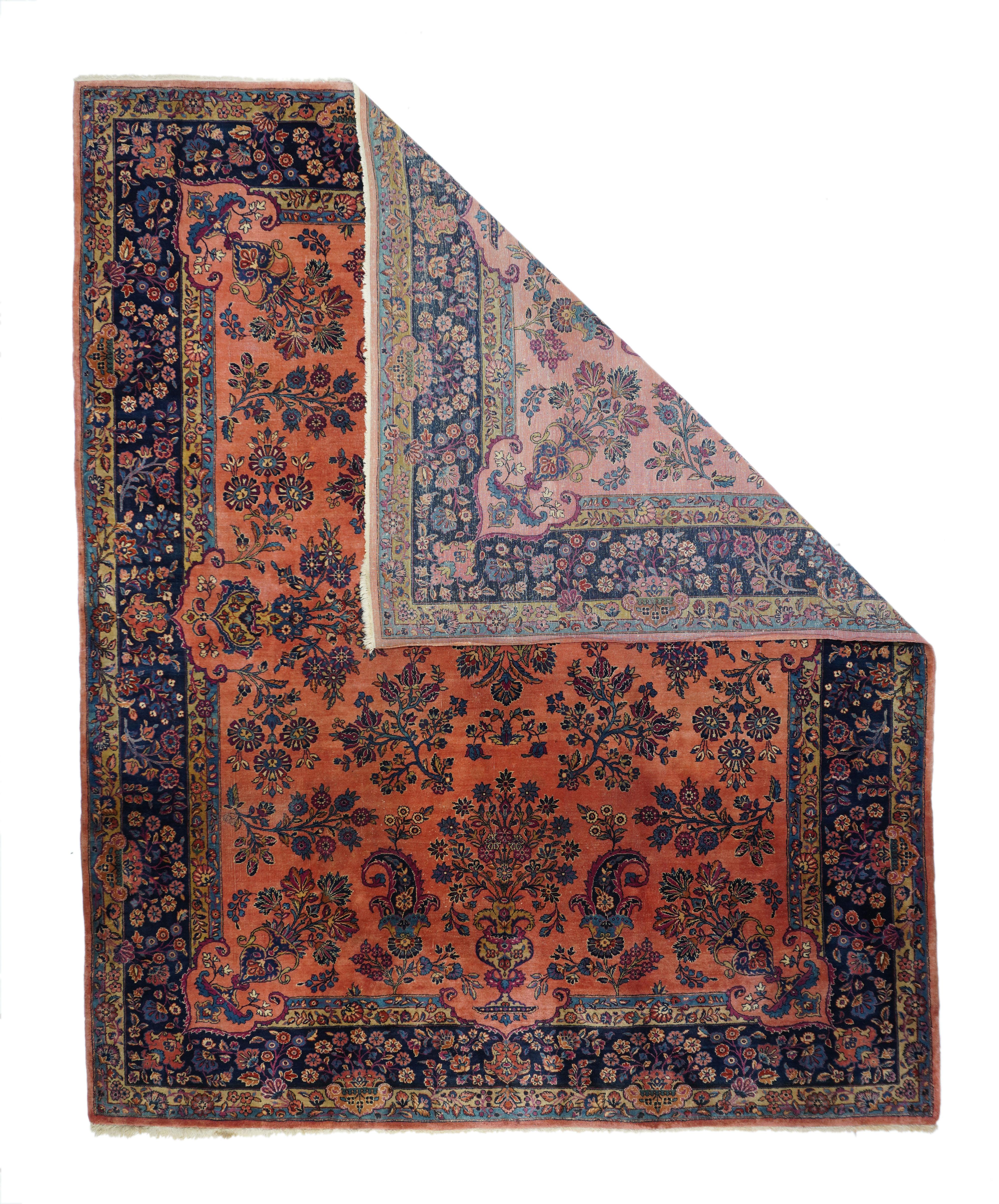 Tapis ancien persan Kashan 8'1