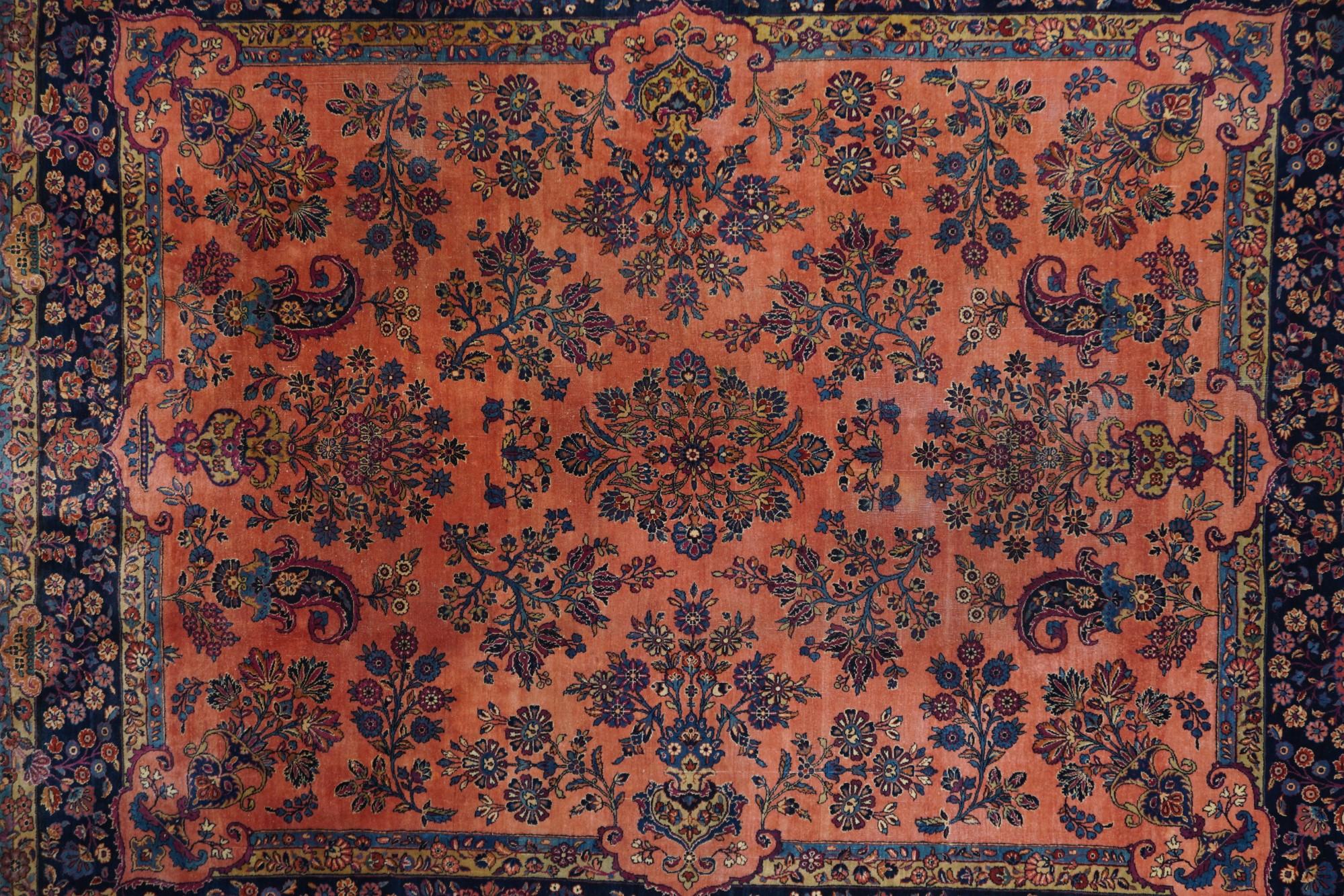 Perse Tapis persan ancien de Kashan 8'1