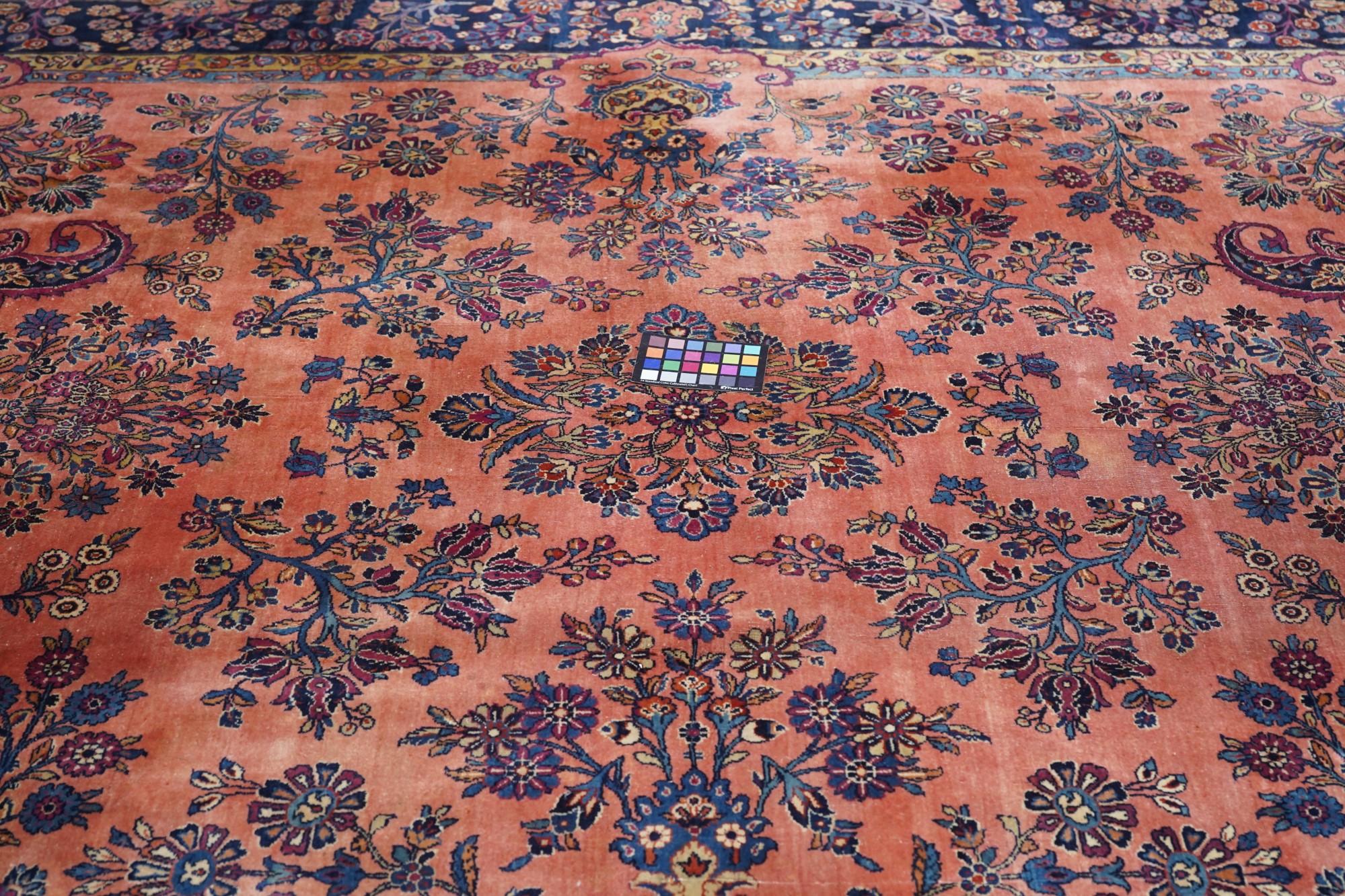 Tapis persan ancien de Kashan 8'1