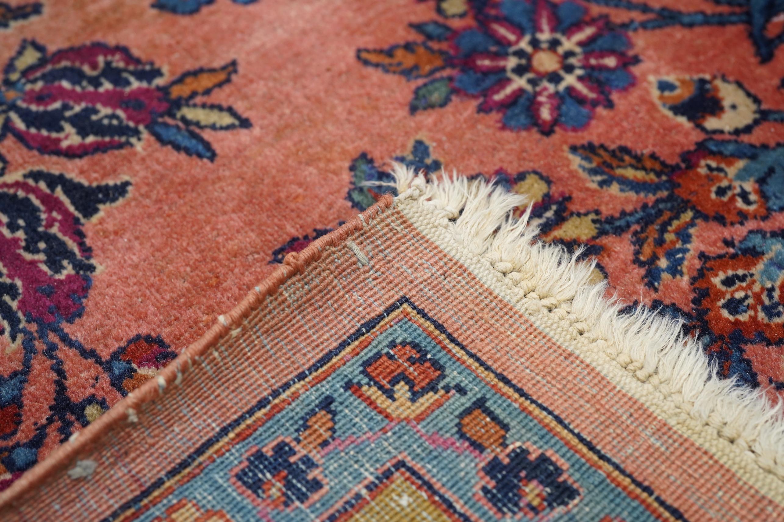 Tapis persan ancien de Kashan 8'1