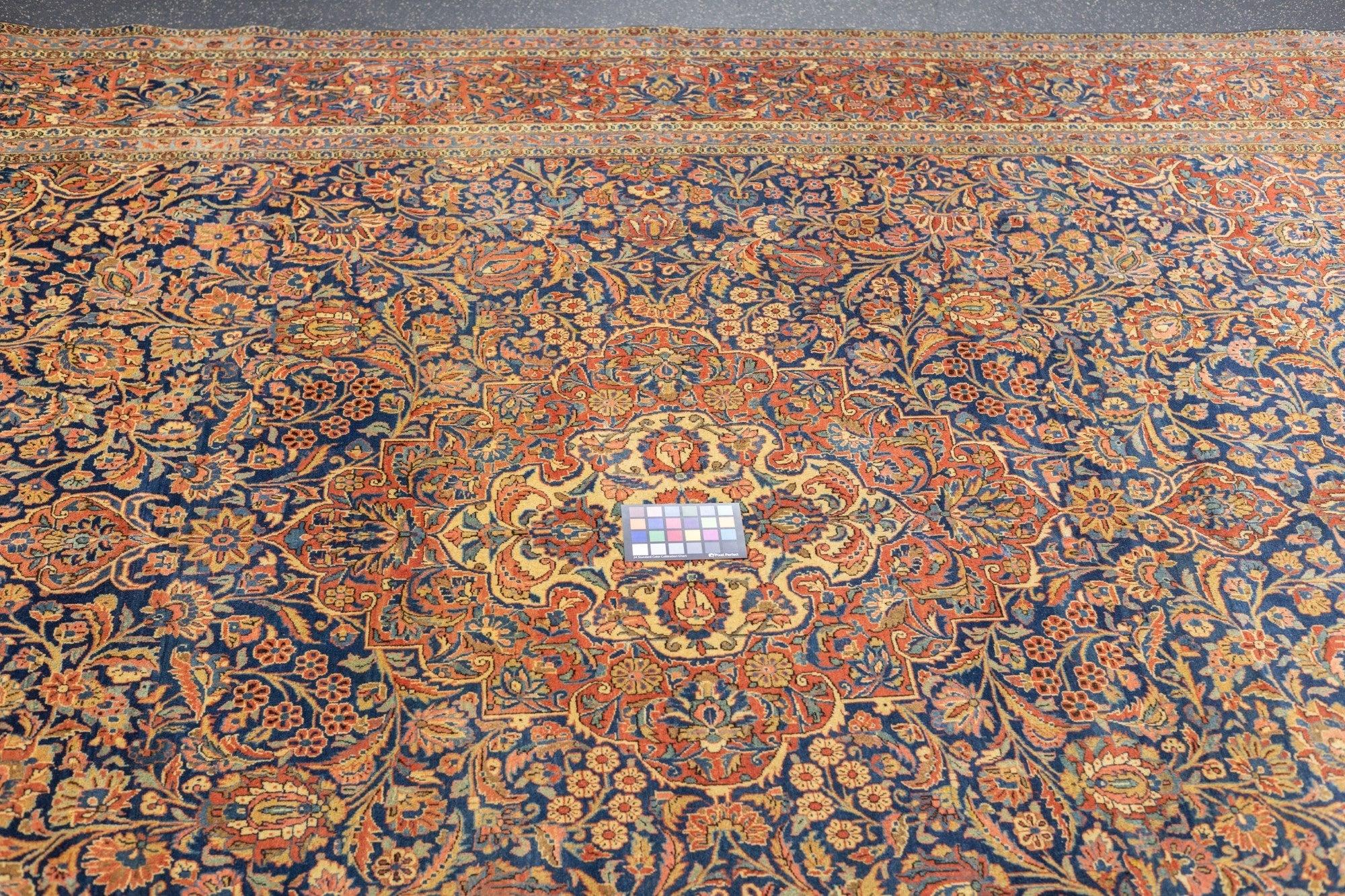 Antiker persischer Kashan-Teppich 8'5'' x 11'4'' im Angebot 3
