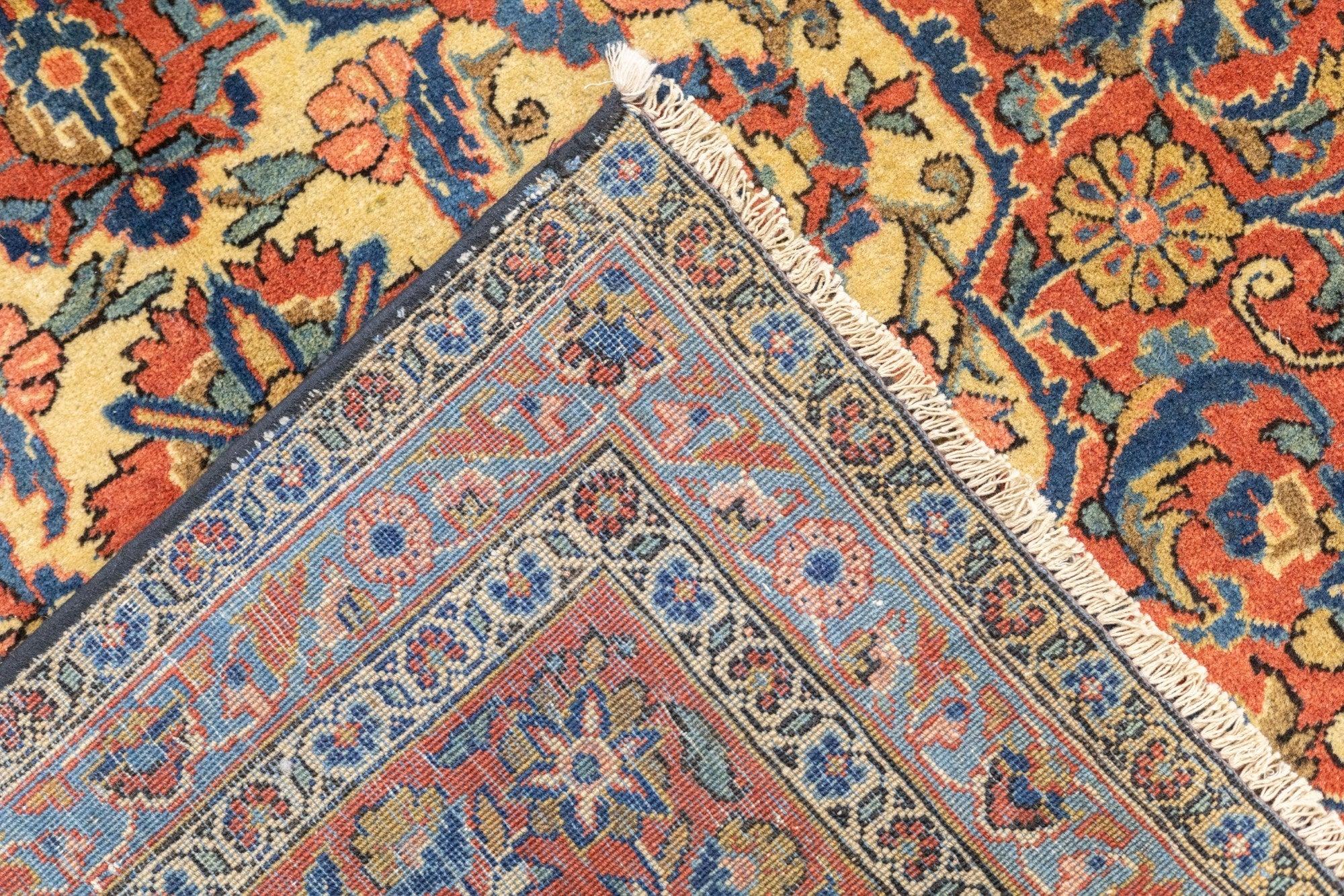 Antiker persischer Kashan-Teppich 8'5'' x 11'4'' im Angebot 4