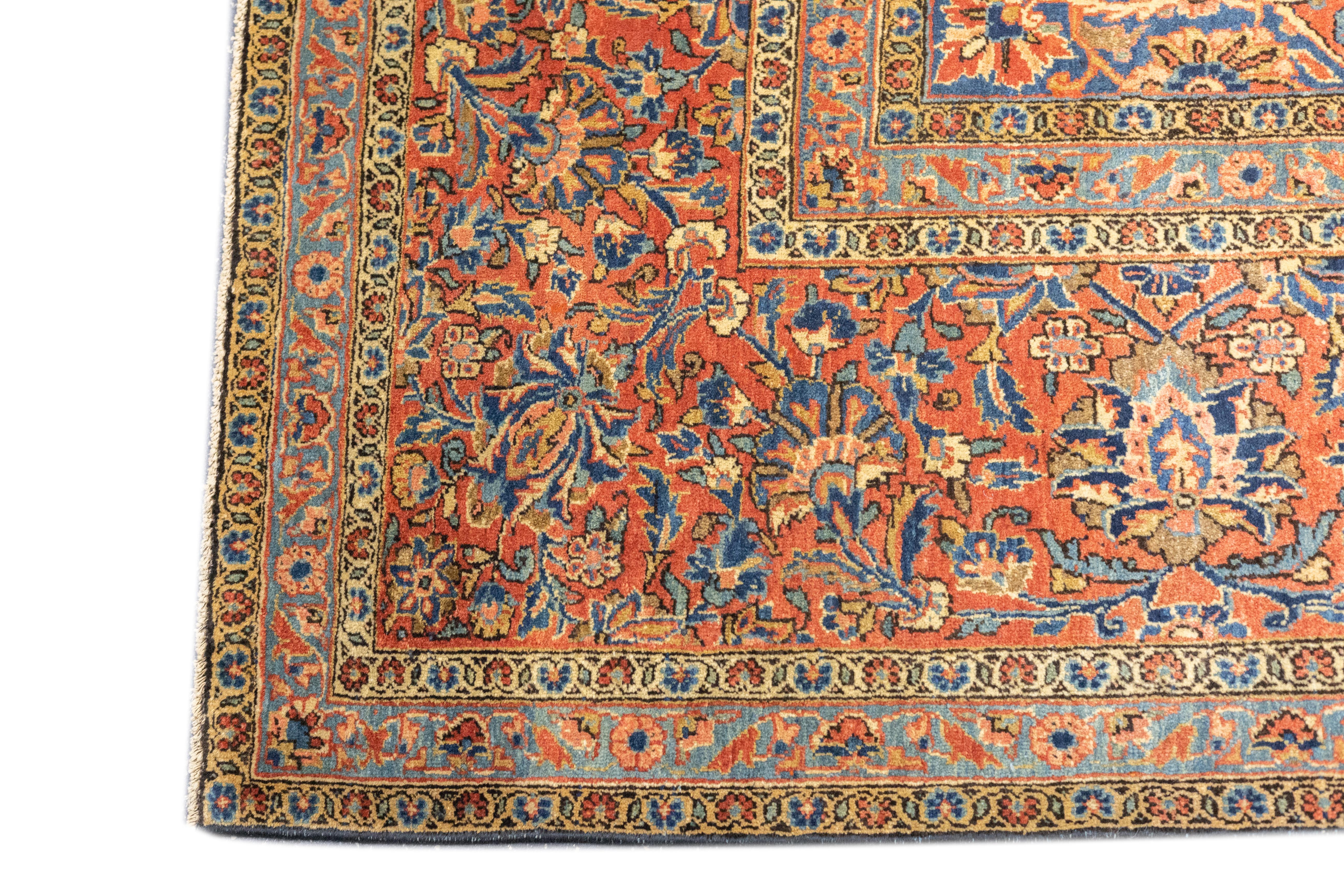 Antiker persischer Kashan-Teppich 8'5'' x 11'4'' (20. Jahrhundert) im Angebot