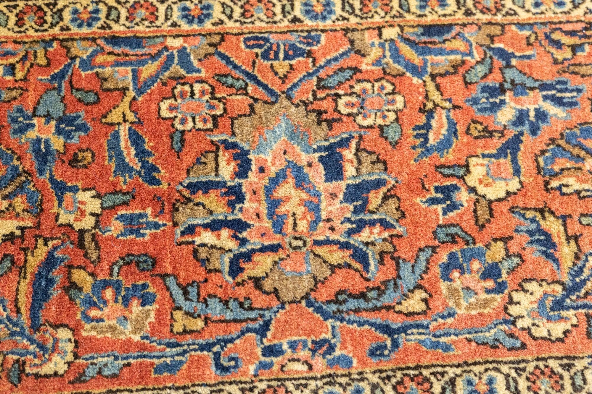 Antiker persischer Kashan-Teppich 8'5'' x 11'4'' (Wolle) im Angebot