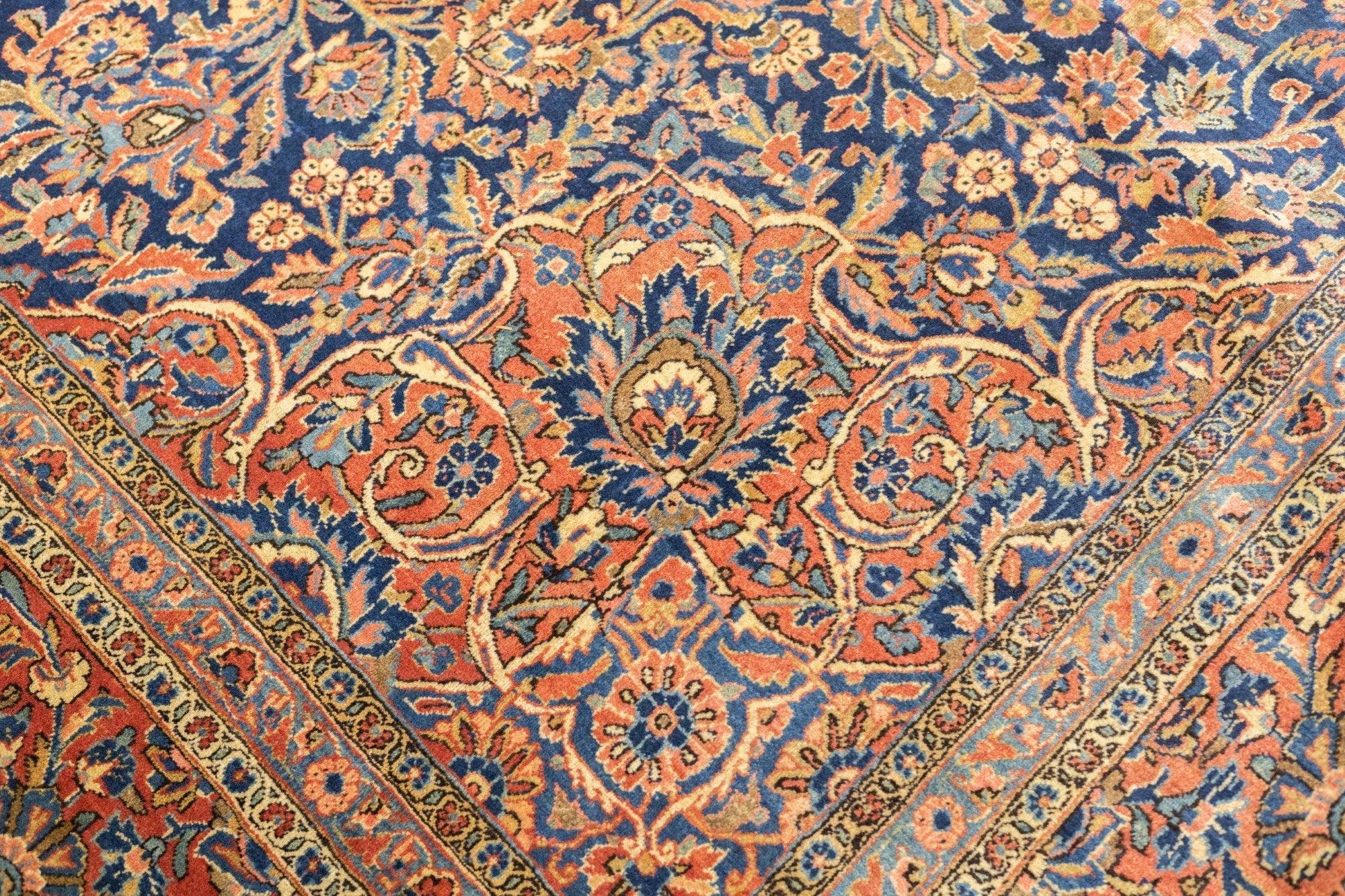 Antiker persischer Kashan-Teppich 8'5'' x 11'4'' im Angebot 1