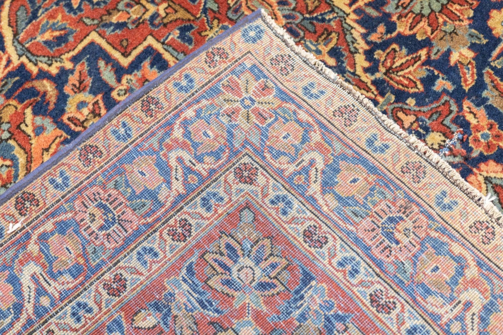 Antiker persischer Kashan-Teppich 8'8'' x 11'4'' im Angebot 6