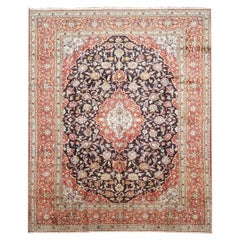 Antique Persian Kashan Rug, circa 1940