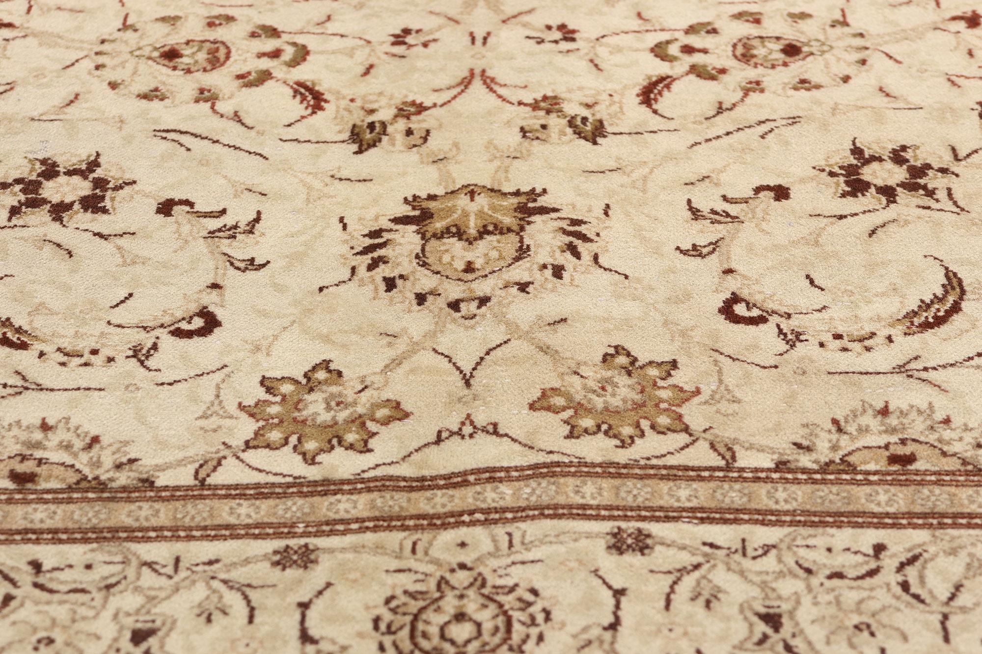 20th Century Antique Persian Kashan Rug, Classic Elegance Meets Traditional Sensibility For Sale