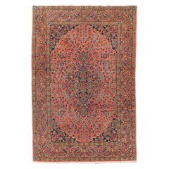Antico tappeto persiano Kashan, inizio XX secolo