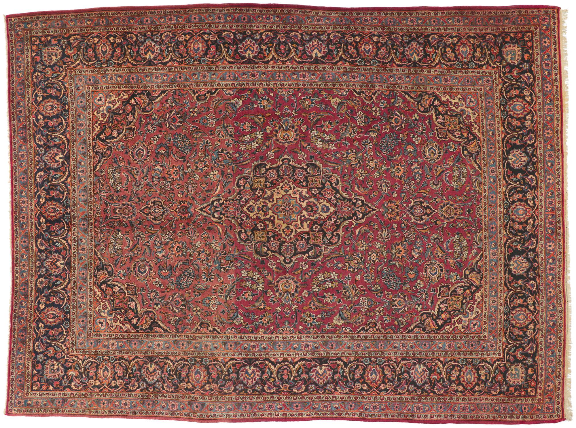 Antique Persian Kashan Rug 3