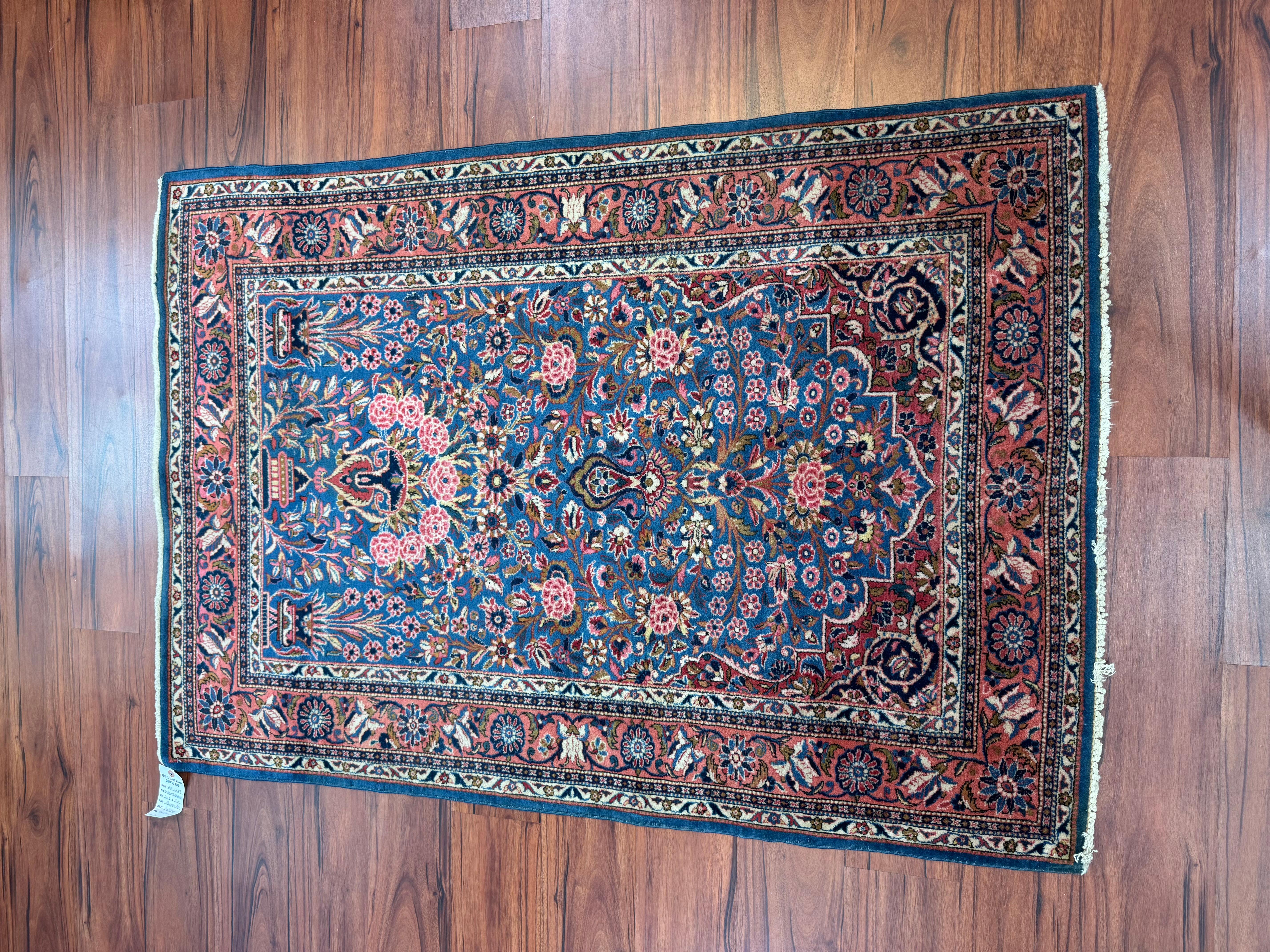 Antiker persischer Kaschan-Teppich  im Angebot 4