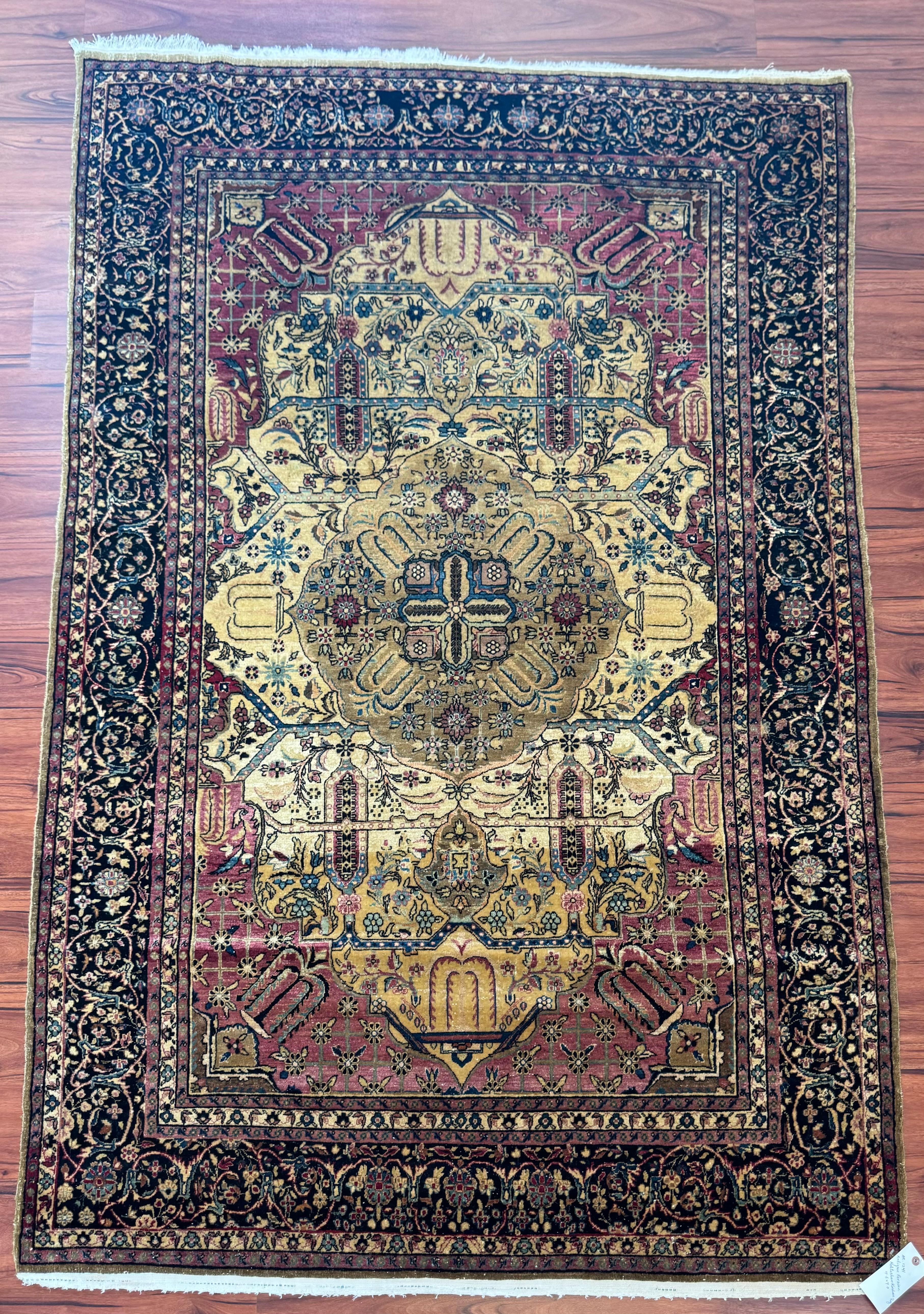 Antique Persian Kashan Rug For Sale 7