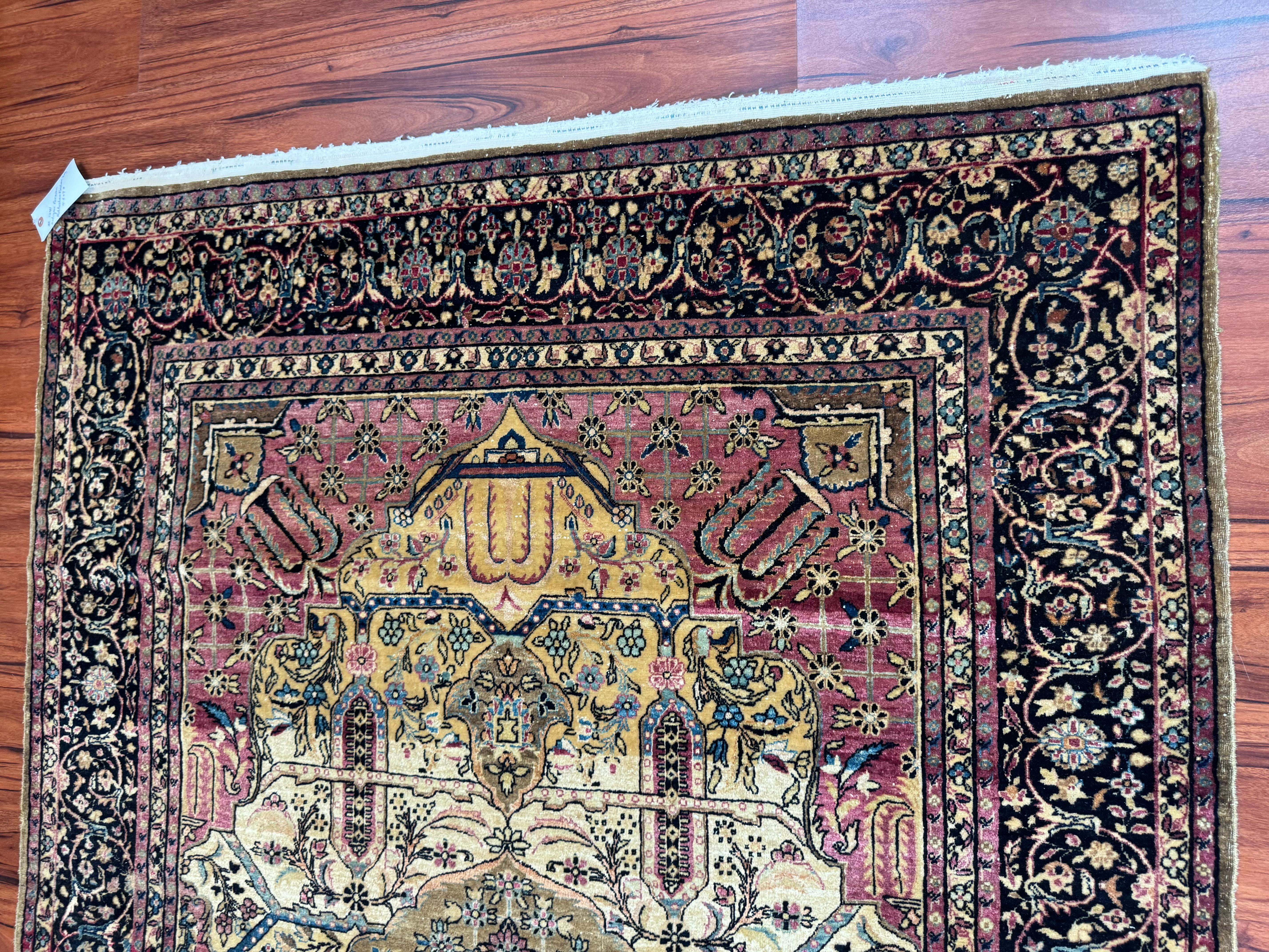 Antique Persian Kashan Rug For Sale 8