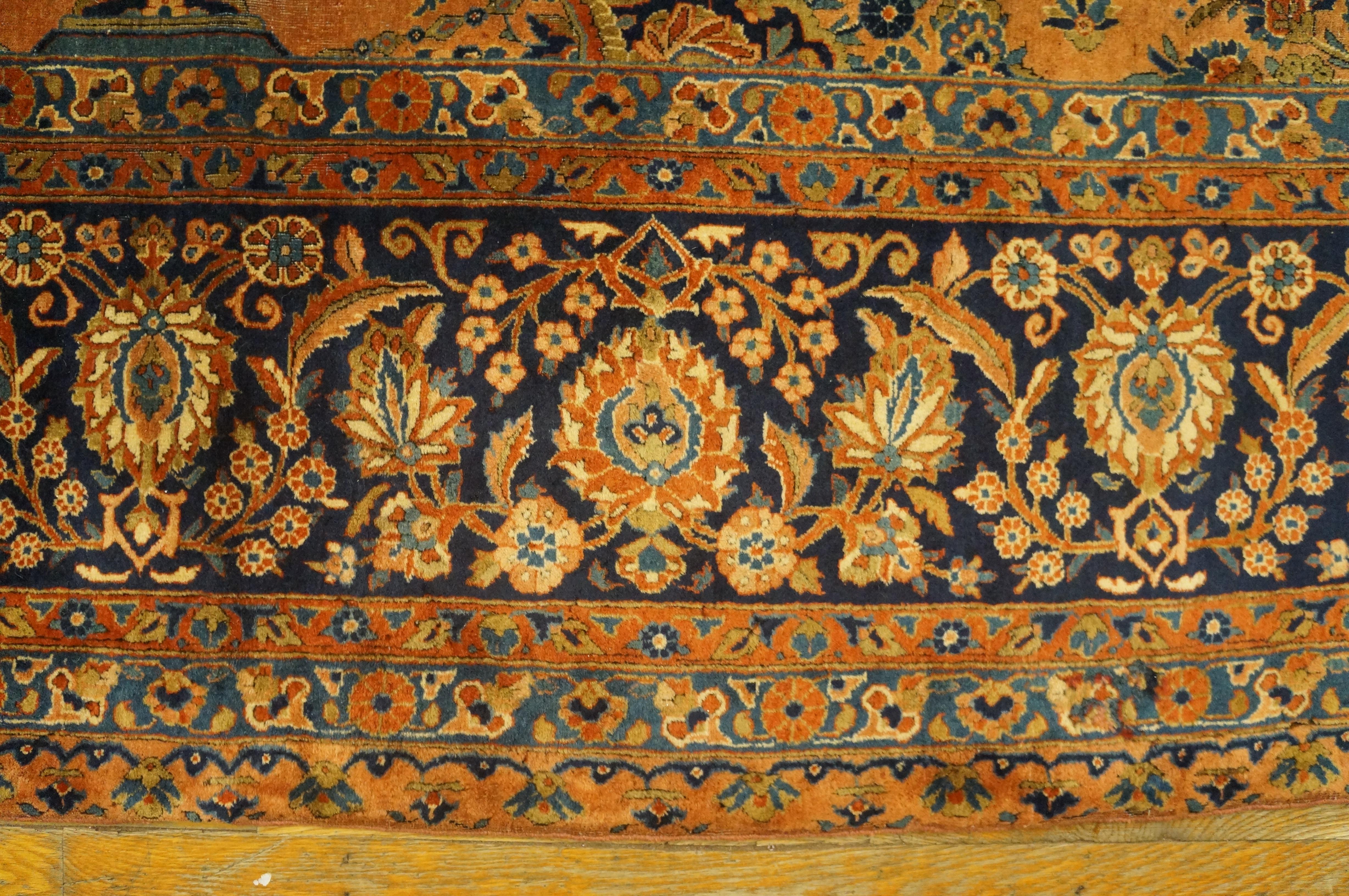 Early 20th Century Antique Persian Kashan Rug