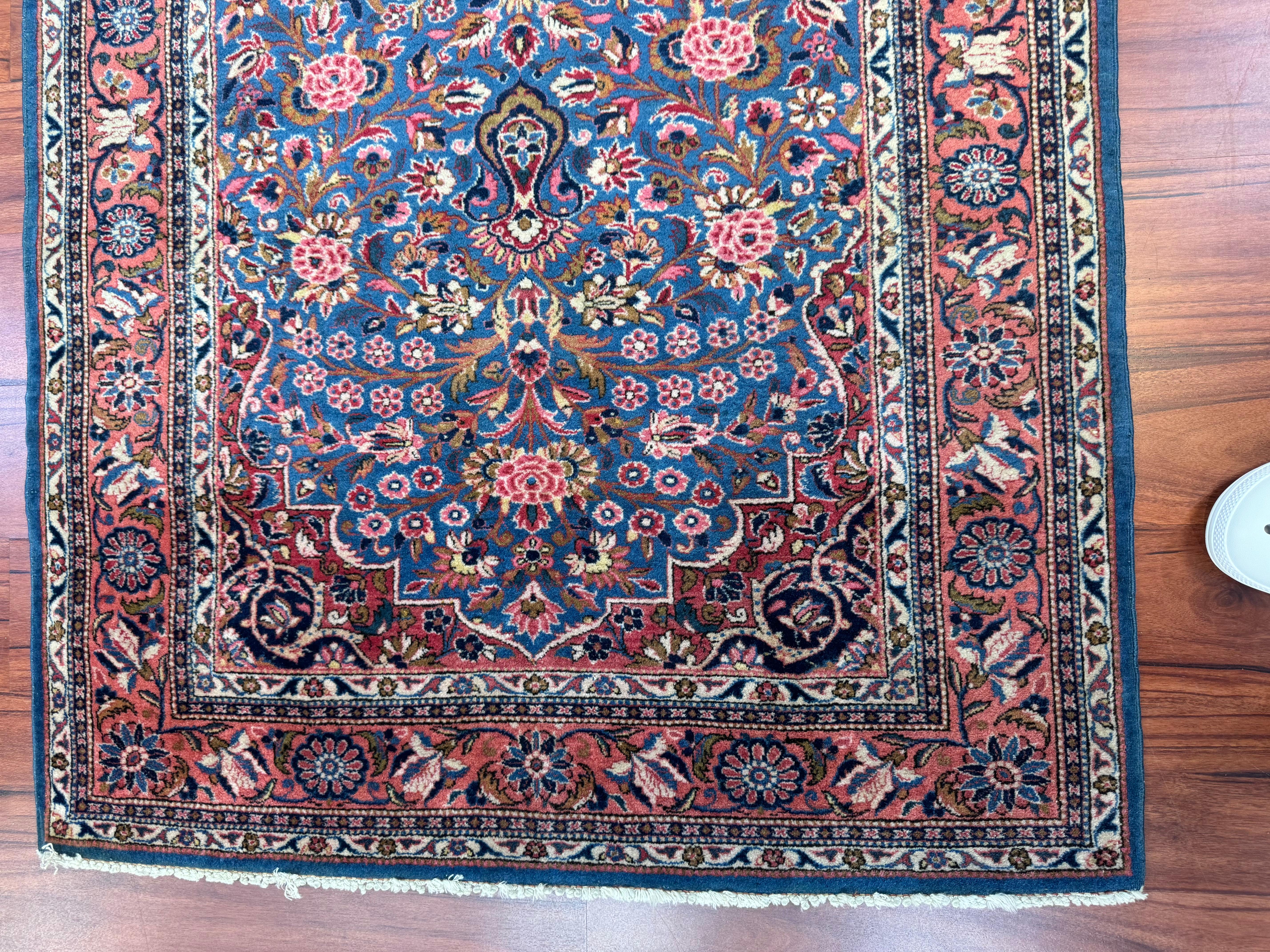 20th Century Antique Persian Kashan Rug  For Sale