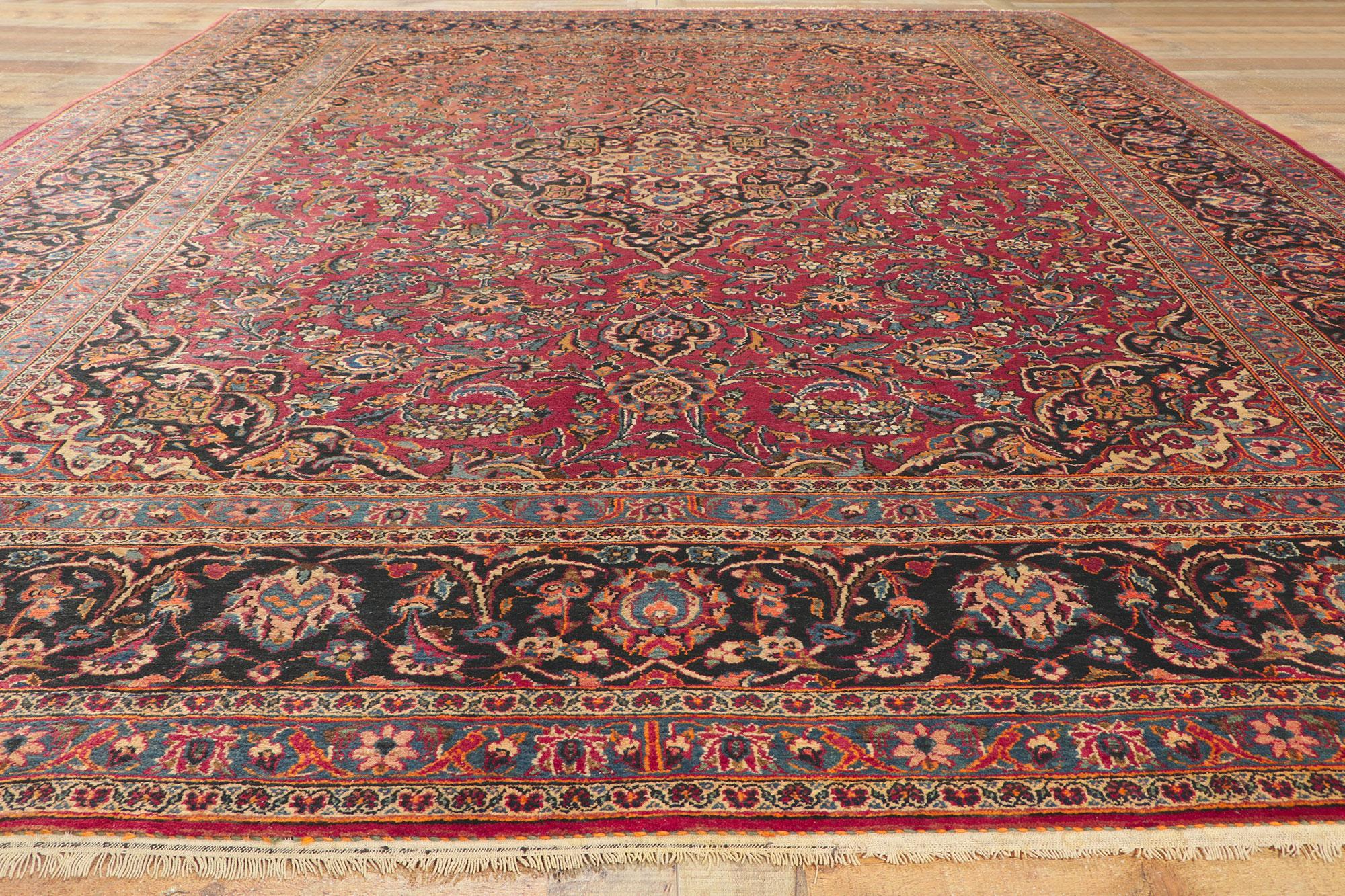 Antique Persian Kashan Rug 1