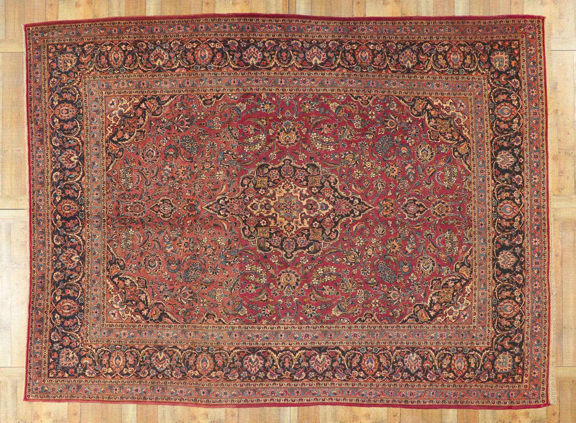 Antique Persian Kashan Rug 2