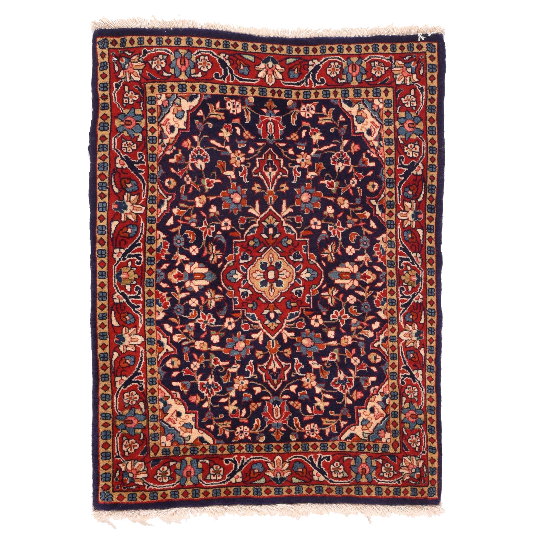 Vintage Persian Sarouk Mat