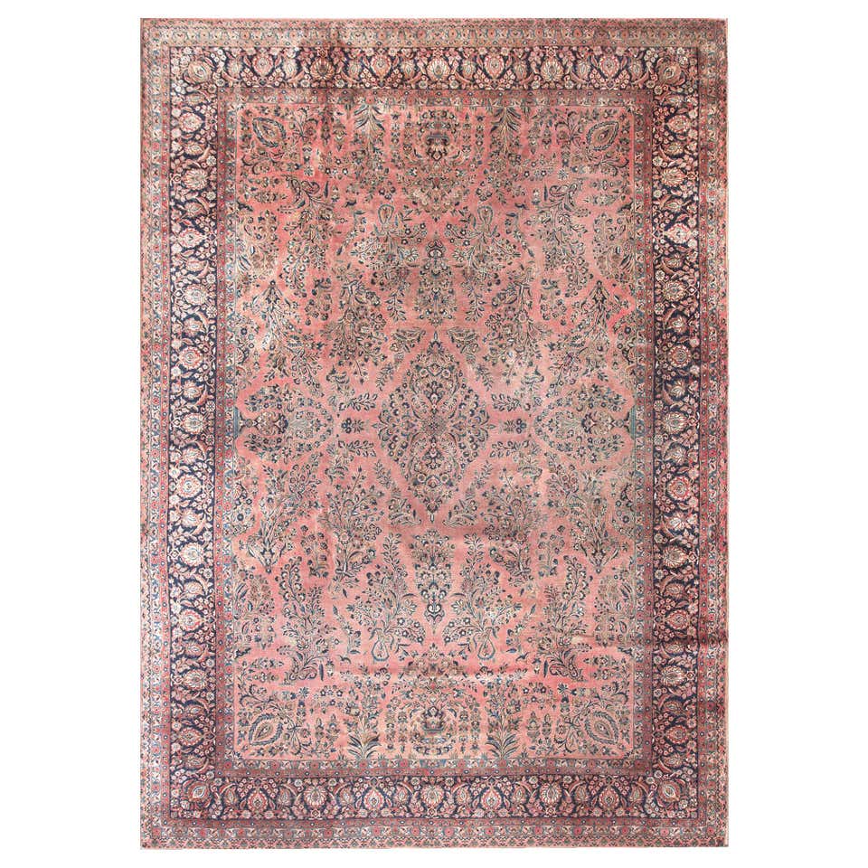 Antique Persian Kashan Rug For Sale at 1stDibs
