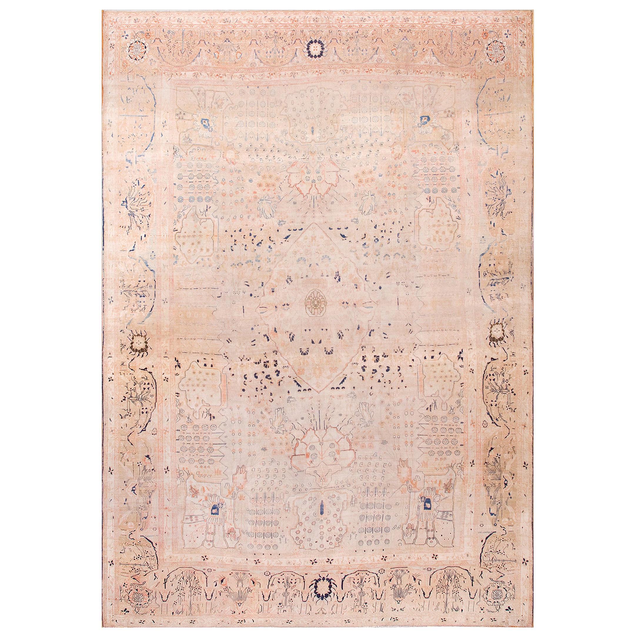 19th Century Persian Mohtasham Kashan Carpet ( 10' x 14' - 305 x 427 )  For Sale