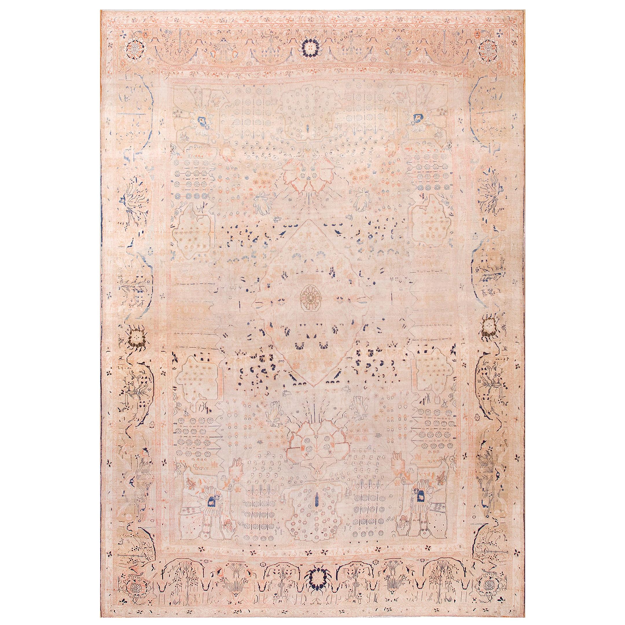 19th Century Persian Mohtasham Kashan Carpet ( 10' x 14' - 305 x 427 ) 