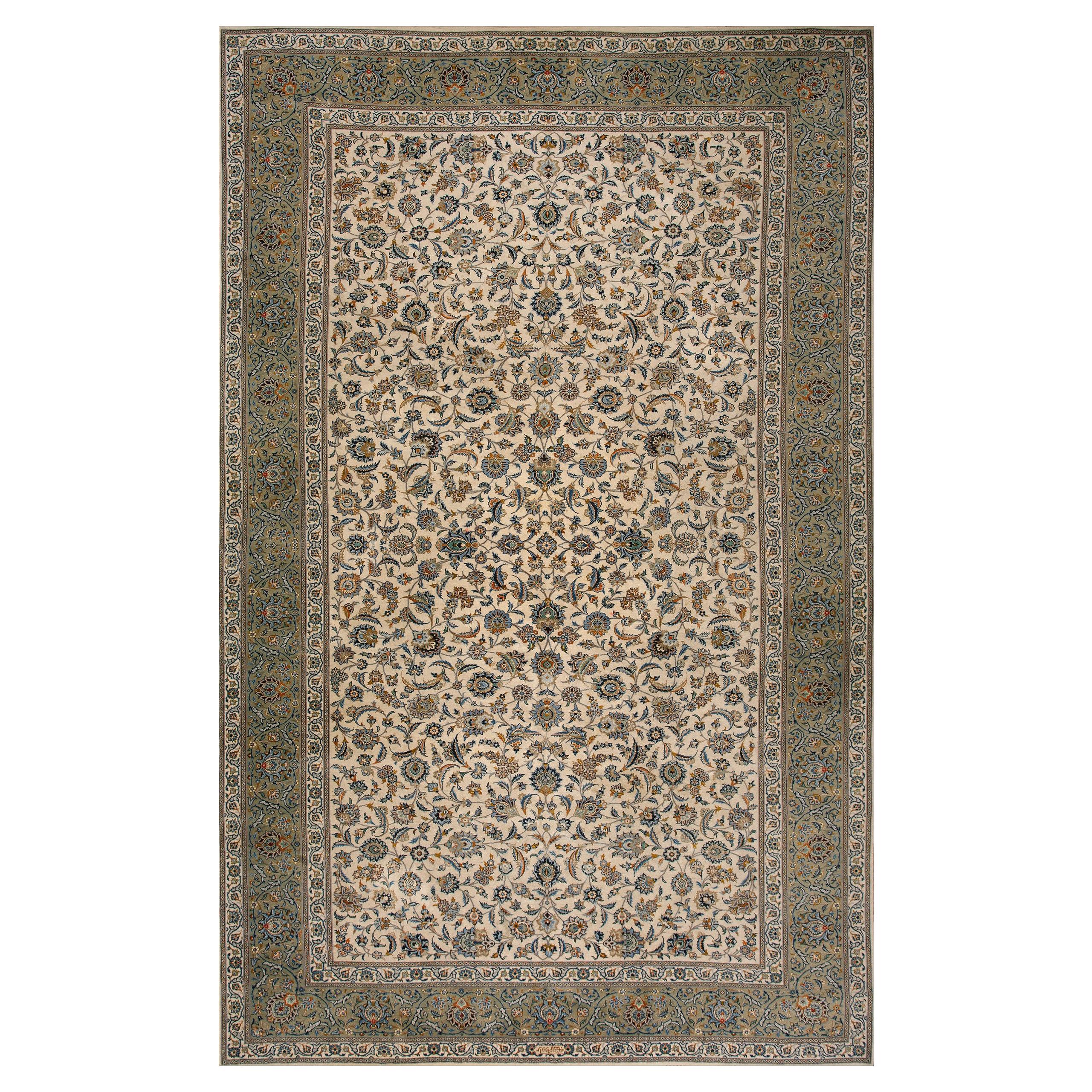 Mid 20th Century Persian Kashan Carpet ( 10' x 16' - 305 x 488 )