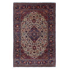 Antique Persian Kashan Rug