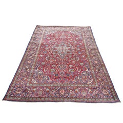 Antique Persian Kashan Rug in Silk 6'10 x 4'2