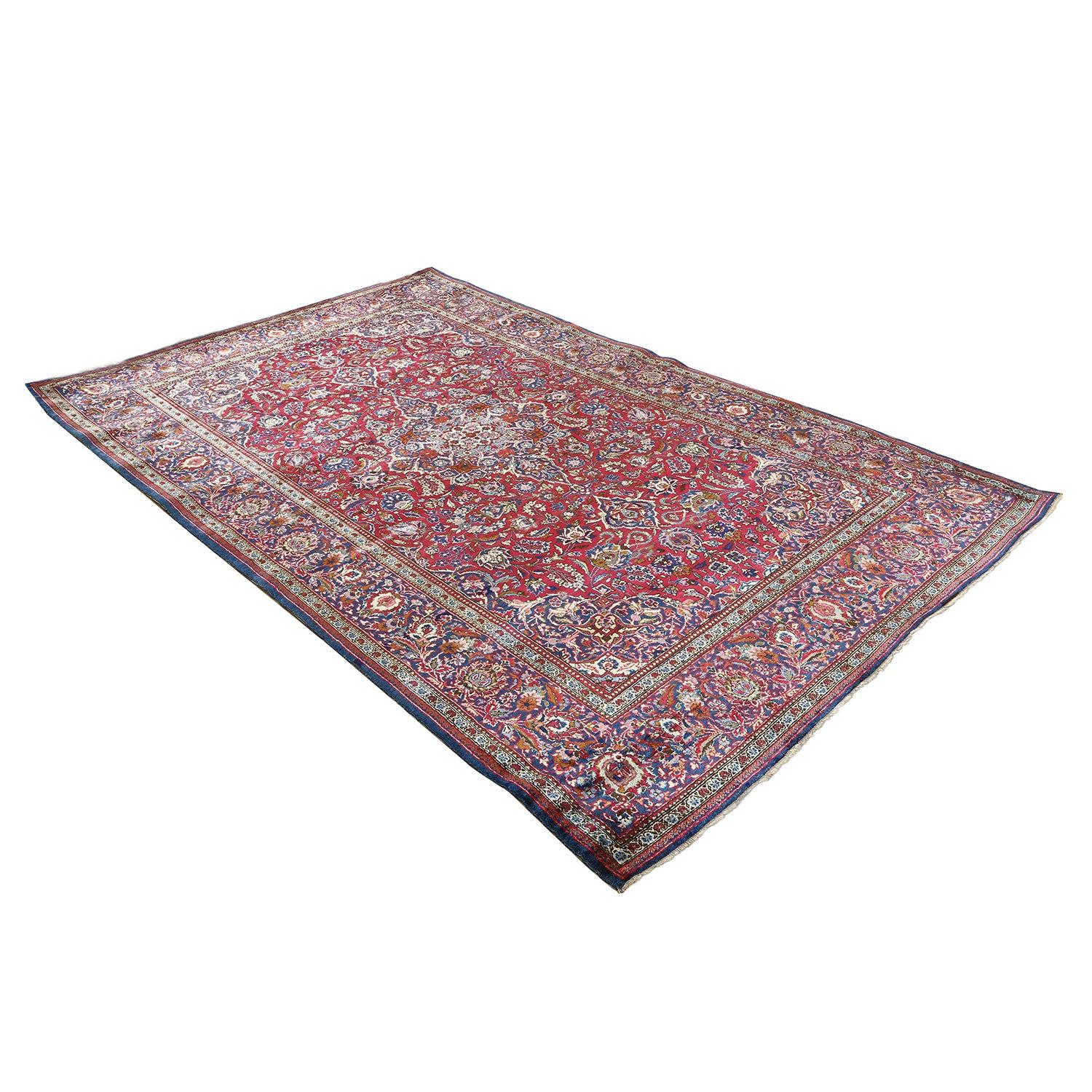 Persiano Antico tappeto persiano Kashan in seta 6'10 x 4'2 in vendita
