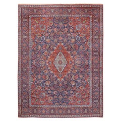 Antique Persian Kashan Rug - Size: 10'2 X 13'7