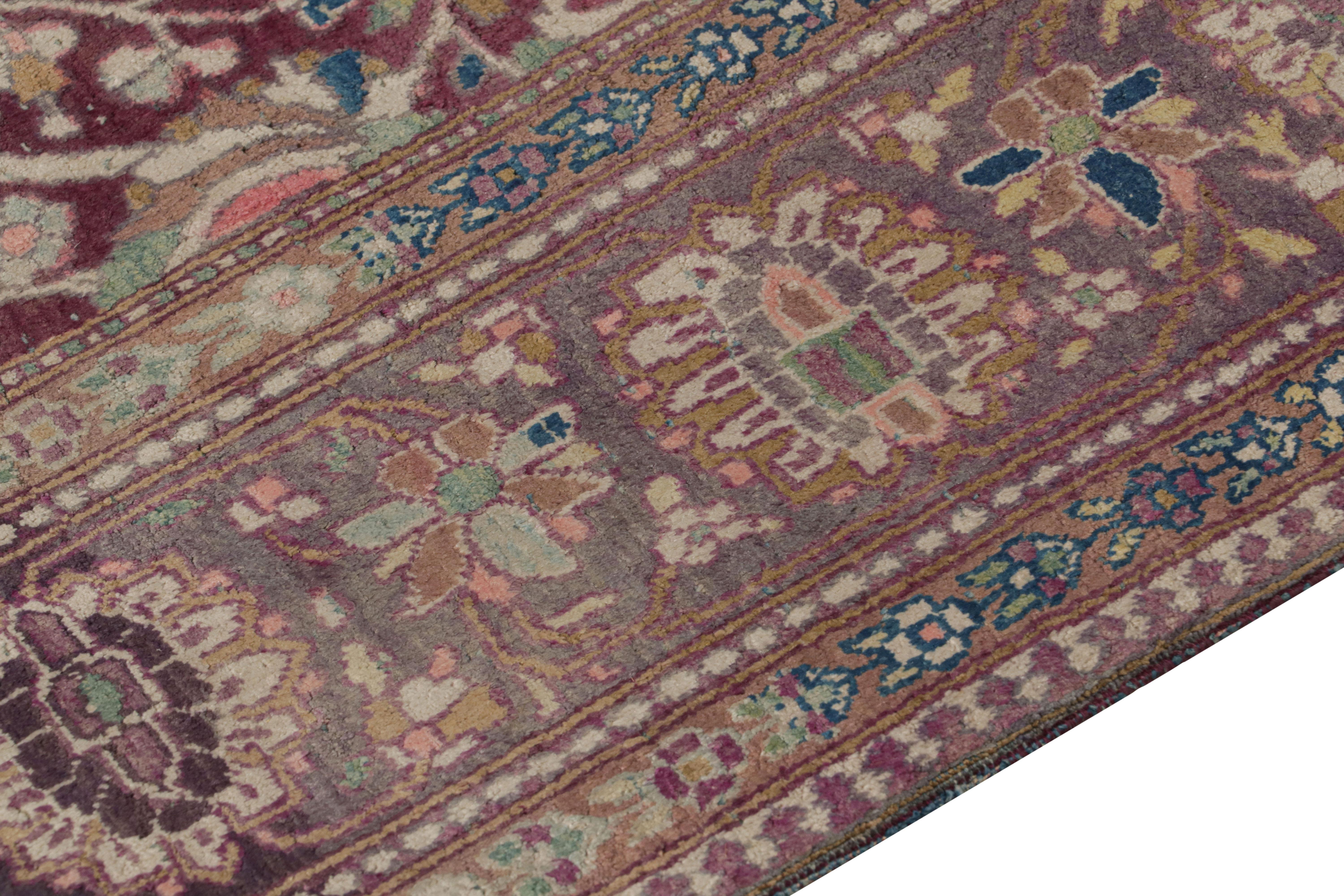 Silk Antique Persian Kashan Rug with Medallion and Floral Patterns, from Rug & Kilim For Sale