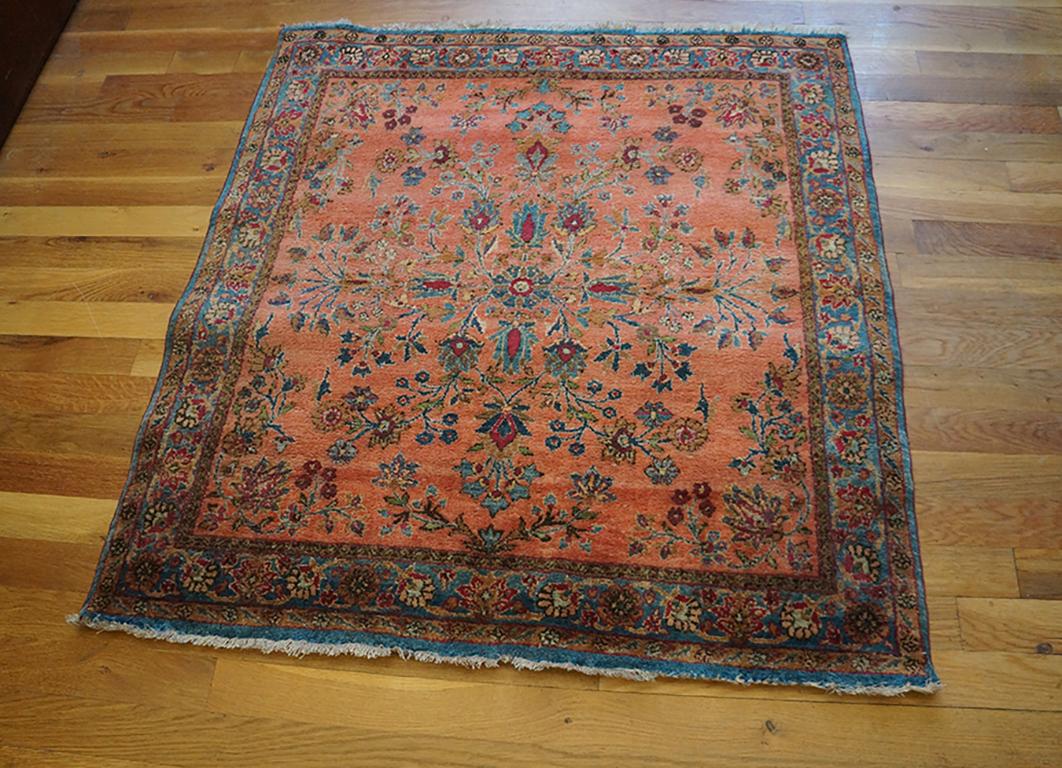 Antique Persian Kashan rugs. Size: 3' 0
