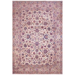 Early 20th Century Persian Silk Kashan Carpet