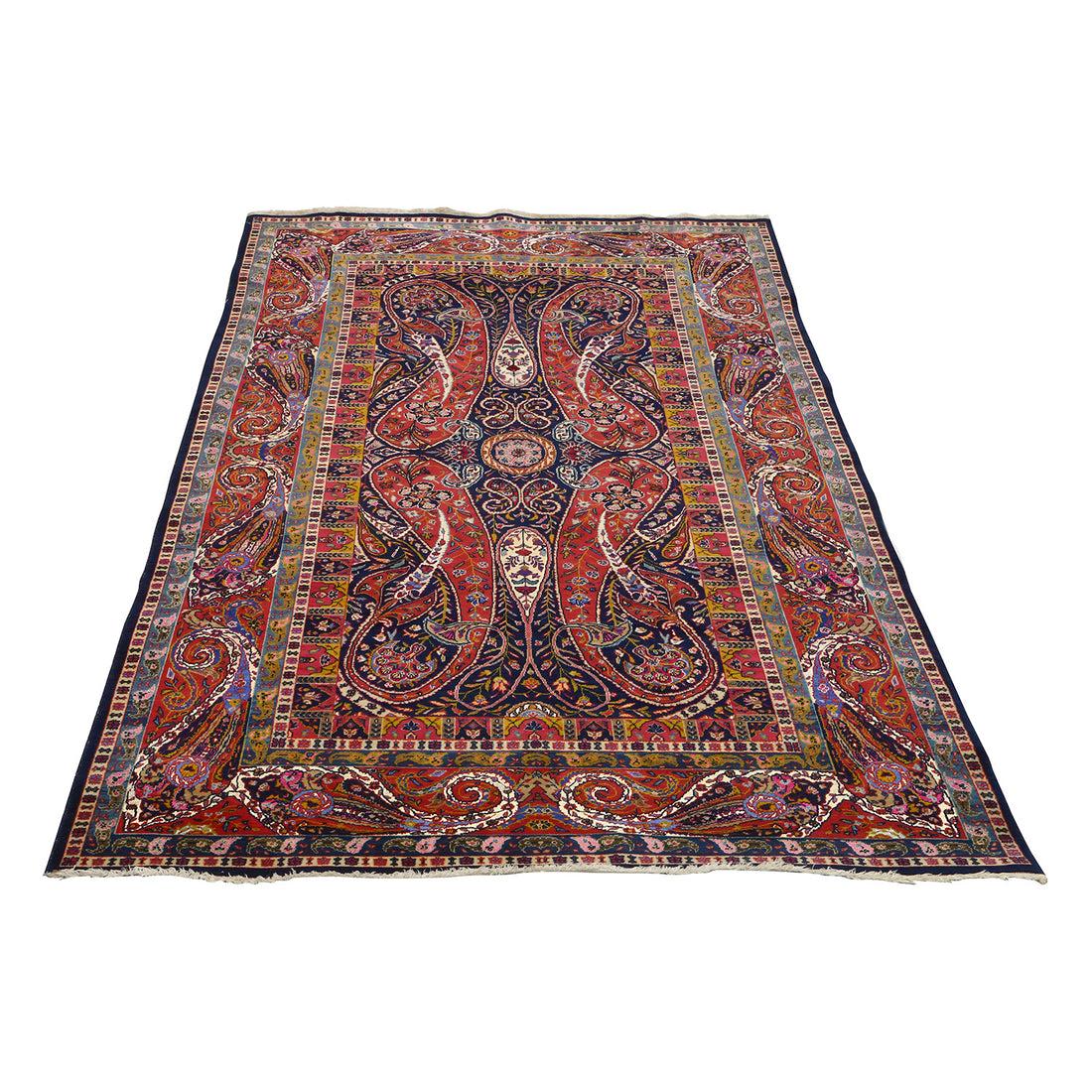 Alfombra Persa Antigua Kashan Tafazoli Pareja - Tamaño: 6'9x4'4 Anudado a mano en venta