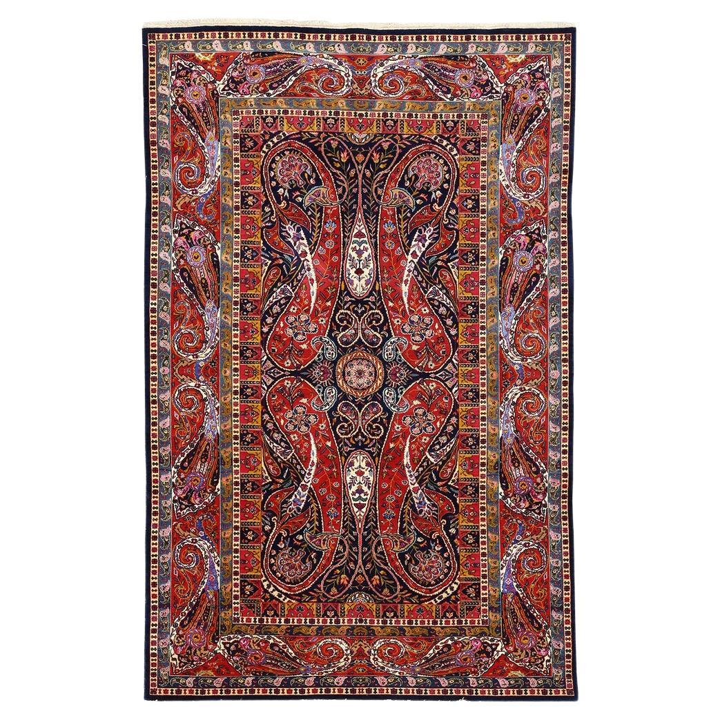 Alfombra Persa Antigua Kashan Tafazoli Pareja - Tamaño: 6'9x4'4 en venta