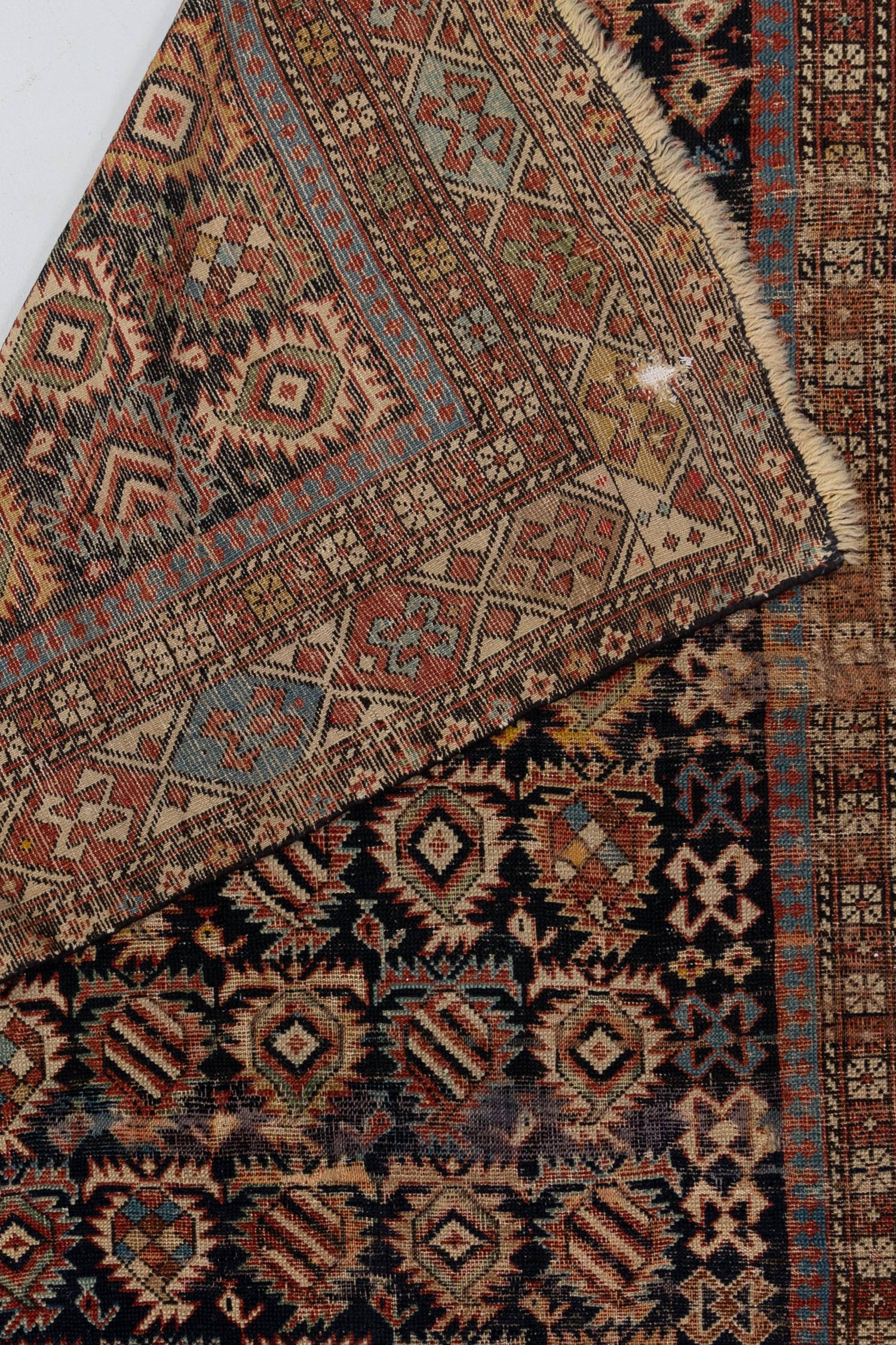 Antiker persischer Kazak-Teppich (Persisch) im Angebot