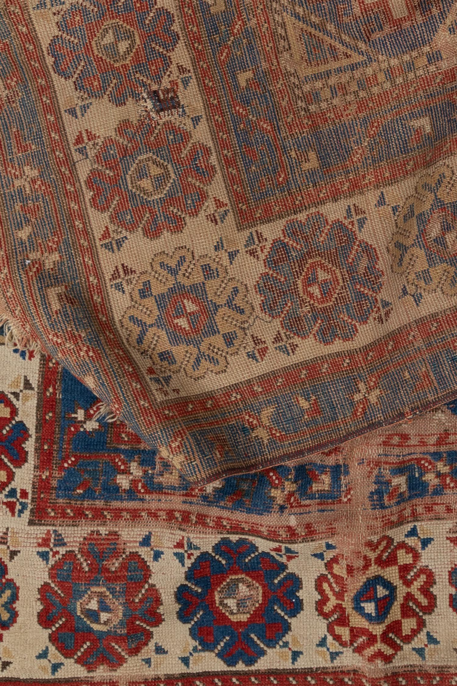 Antique Persian Kazak Rug For Sale 1
